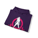 Classic Hoodie (Best Seller) - Unisex Heavy Blend Hooded Sweatshirt - Color Distressed Logo - Plain Back