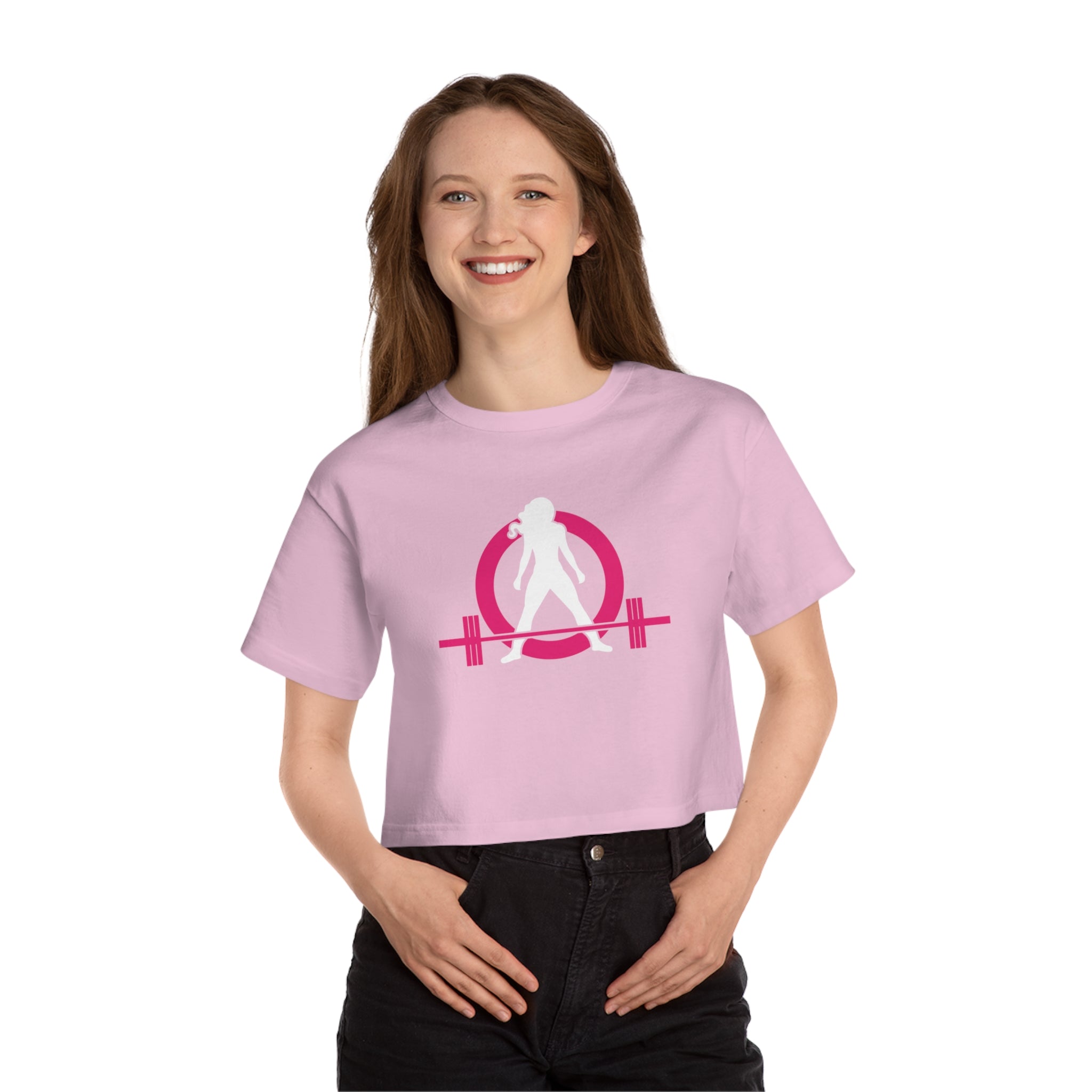 Champion Women's Heritage Cropped T-Shirt - Classic Color Logo