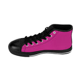 Women's Classic Sneakers - Pink - White Distressed Logo