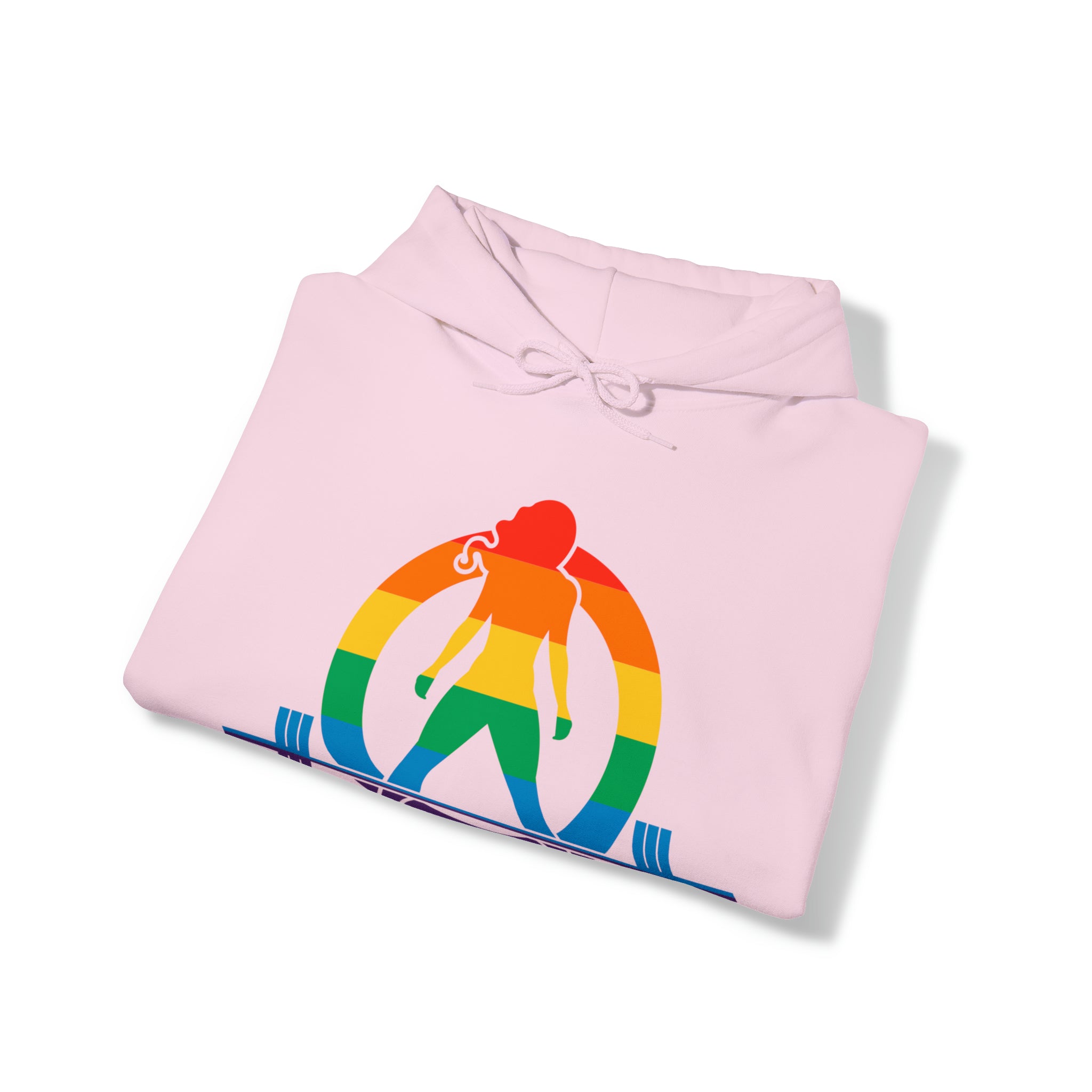 Strong Not Skinny - Pride Color Logo - Unisex Heavy Blend Hooded Sweatshirt