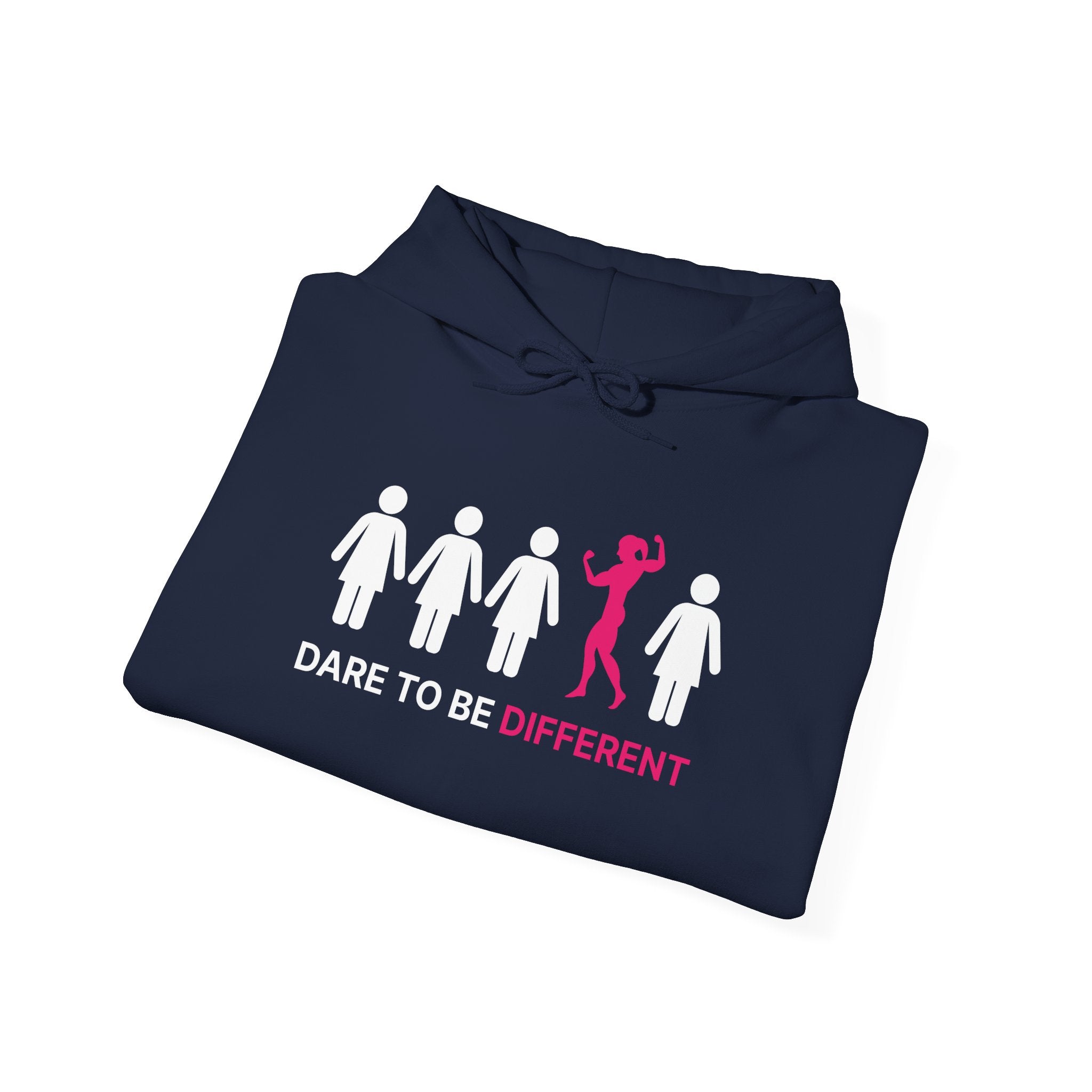 Dare To Be Different Flex - Unisex Heavy Blend Hooded Sweatshirt -  Print on Front & Back