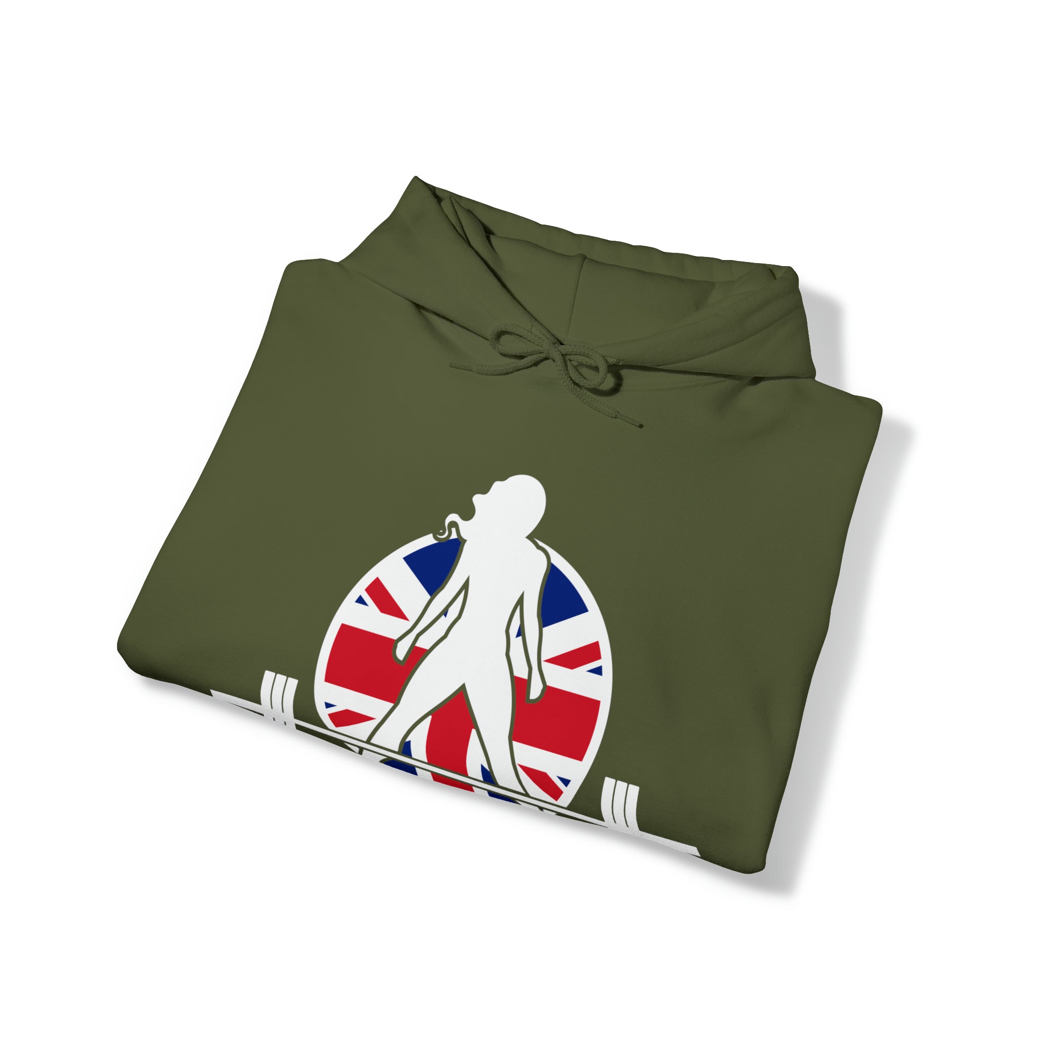 UK Logo - Unisex Heavy Blend Hooded Sweatshirt -  Plain Back