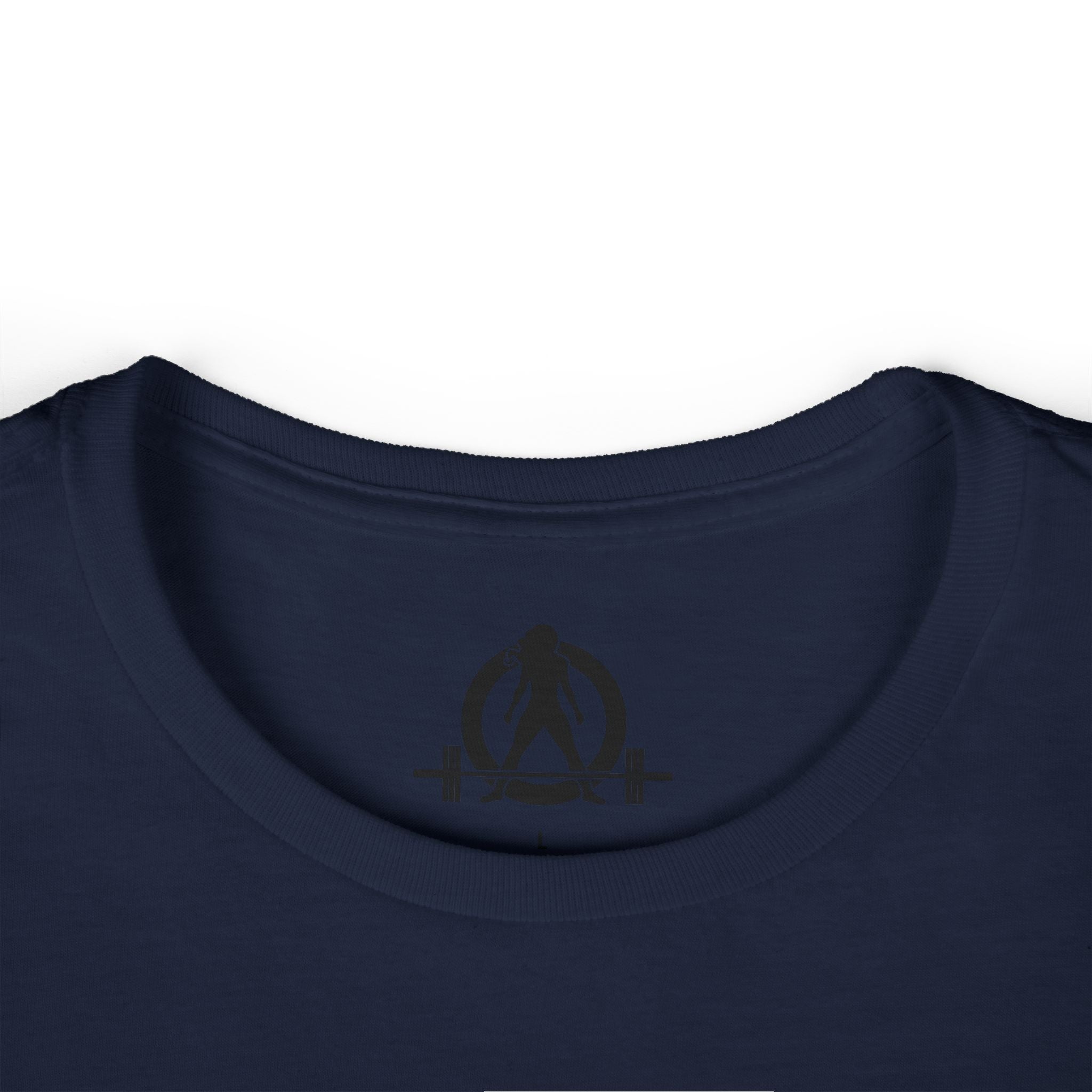 Lift Heavy Run Fast - Women's Softstyle Tee - Black Front & Back Logo