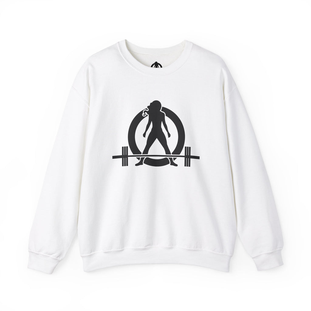 Iron Sharpens Iron - Unisex Heavy Blend™ Crewneck Sweatshirt - Front Black Logo - Front & Back Print