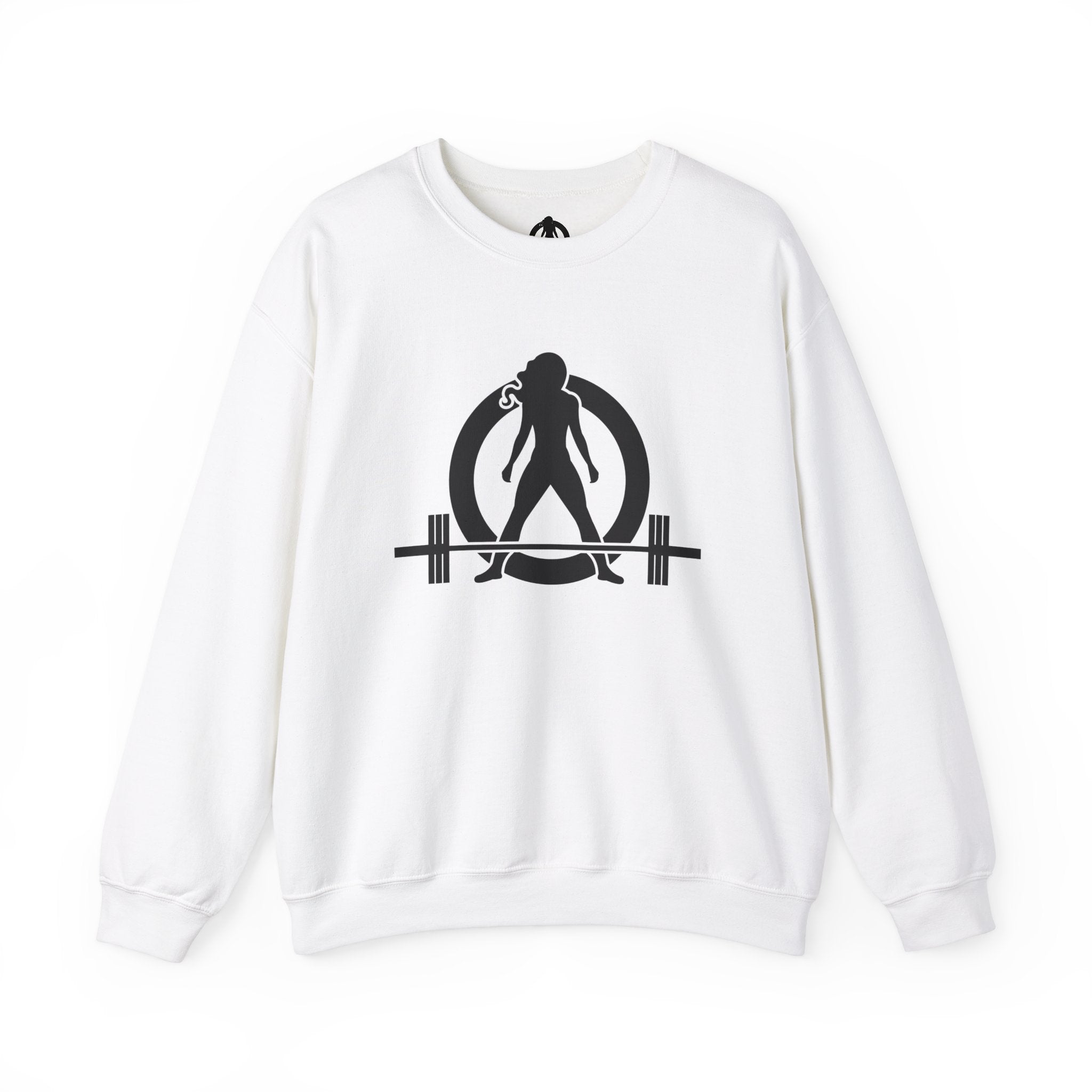 Iron Sharpens Iron - Unisex Heavy Blend™ Crewneck Sweatshirt - Front Black Logo - Front & Back Print