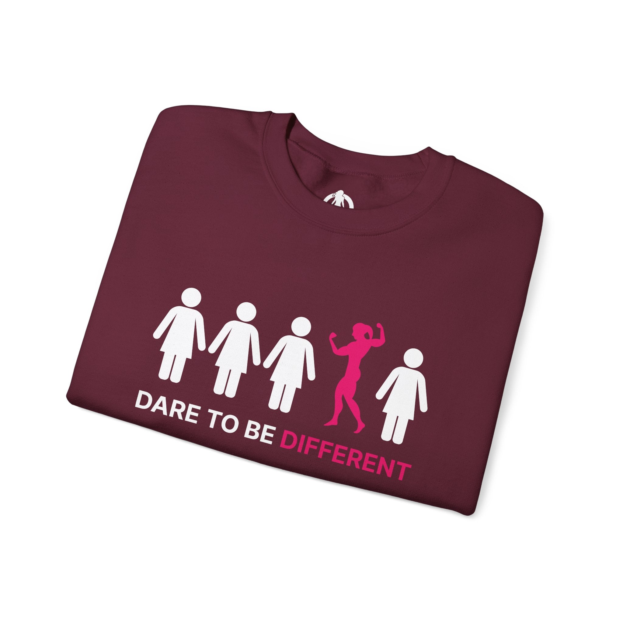 Dare To Be Different - Flex - Unisex Heavy Blend™ Crewneck Sweatshirt - Front  Logo