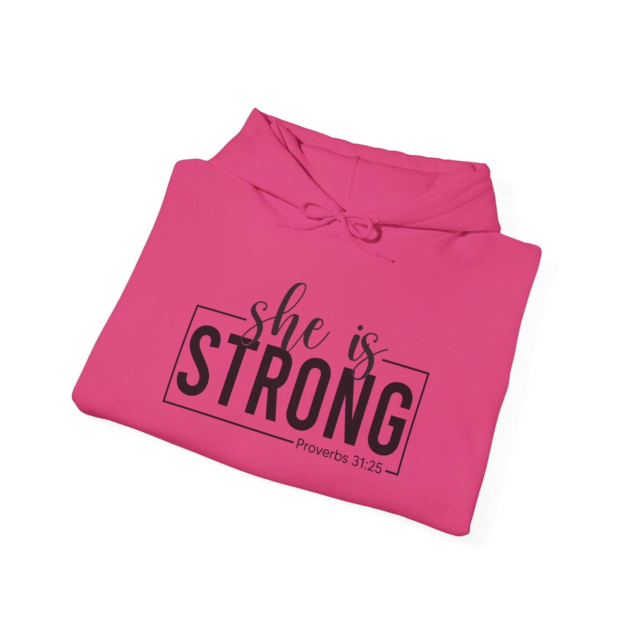 She is Strong - Unisex Heavy Blend Hooded Sweatshirt - Dark Logo