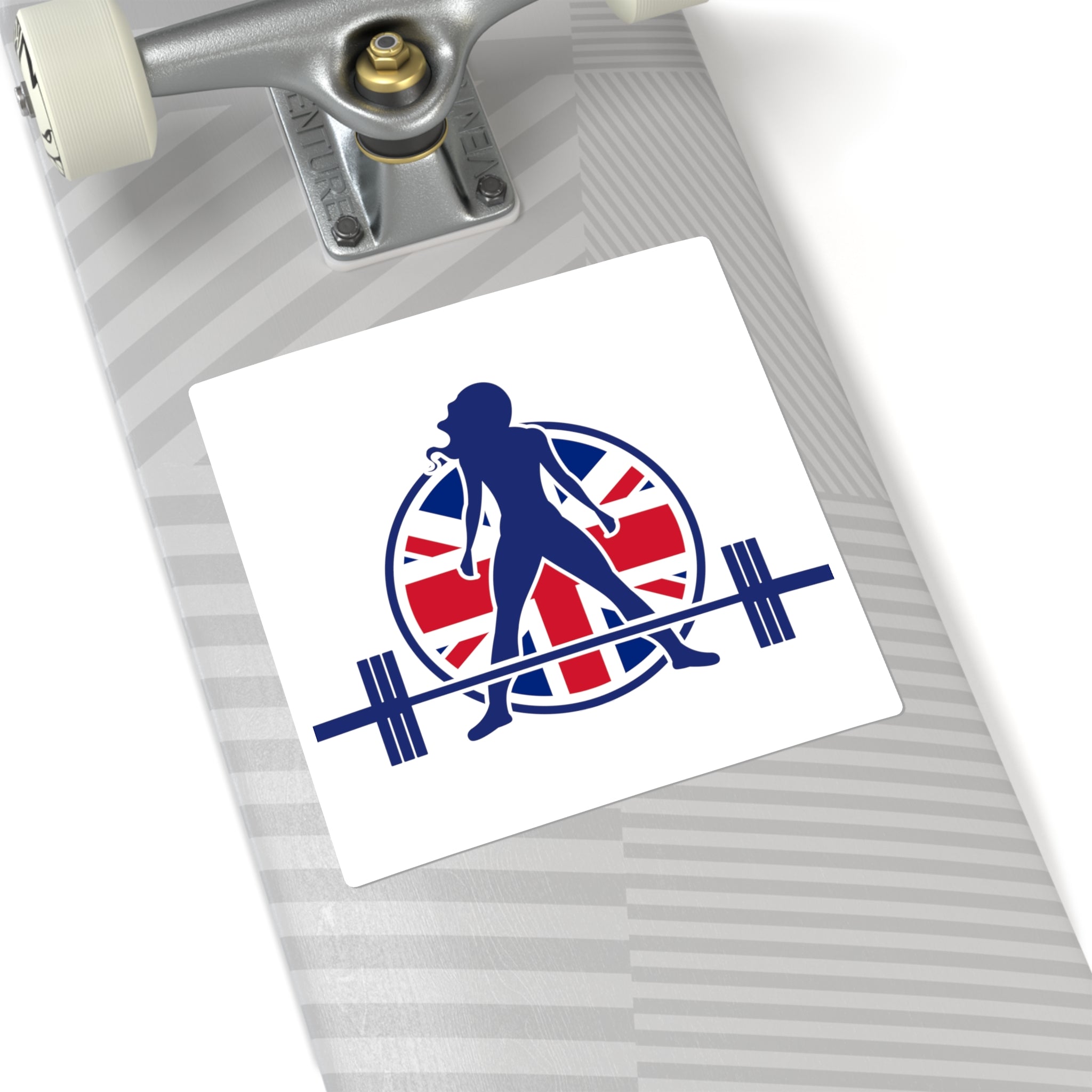 Square Stickers - UK Logo - Classic Dark