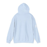 Lift Like.A Girl - Unisex Heavy Blend Hooded Sweatshirt - White Logo on Front & Right Sleeve