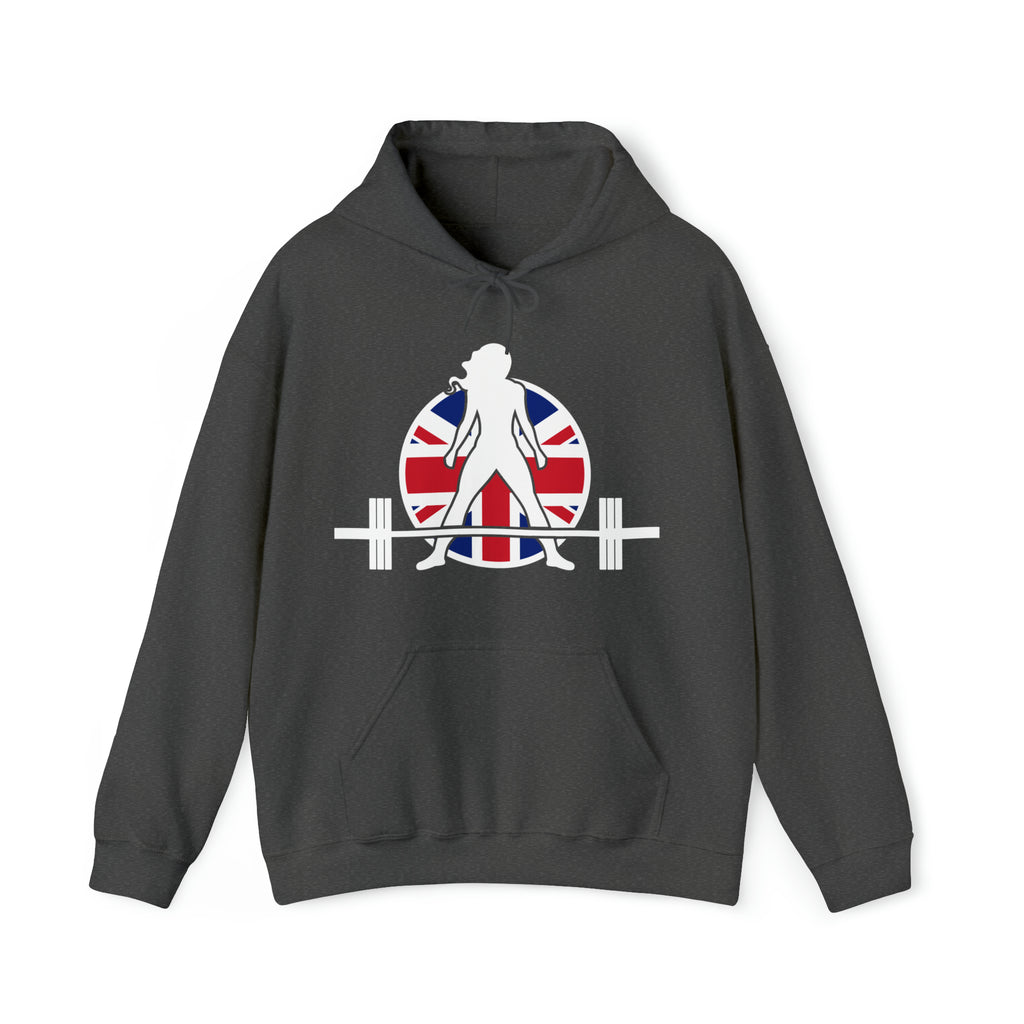 UK Logo - Unisex Heavy Blend Hooded Sweatshirt -  Plain Back