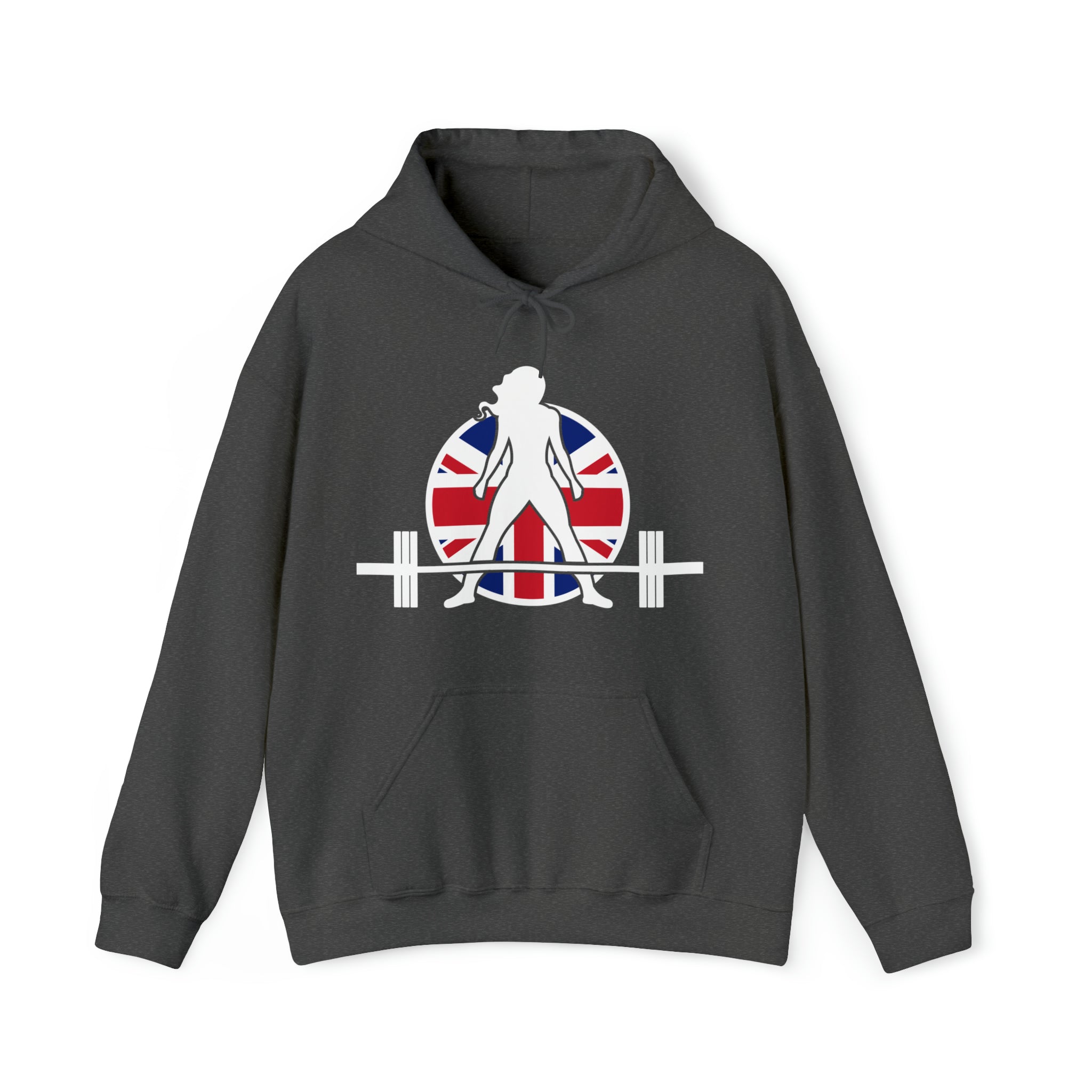 UK Logo - Unisex Heavy Blend Hooded Sweatshirt -  Plain Back
