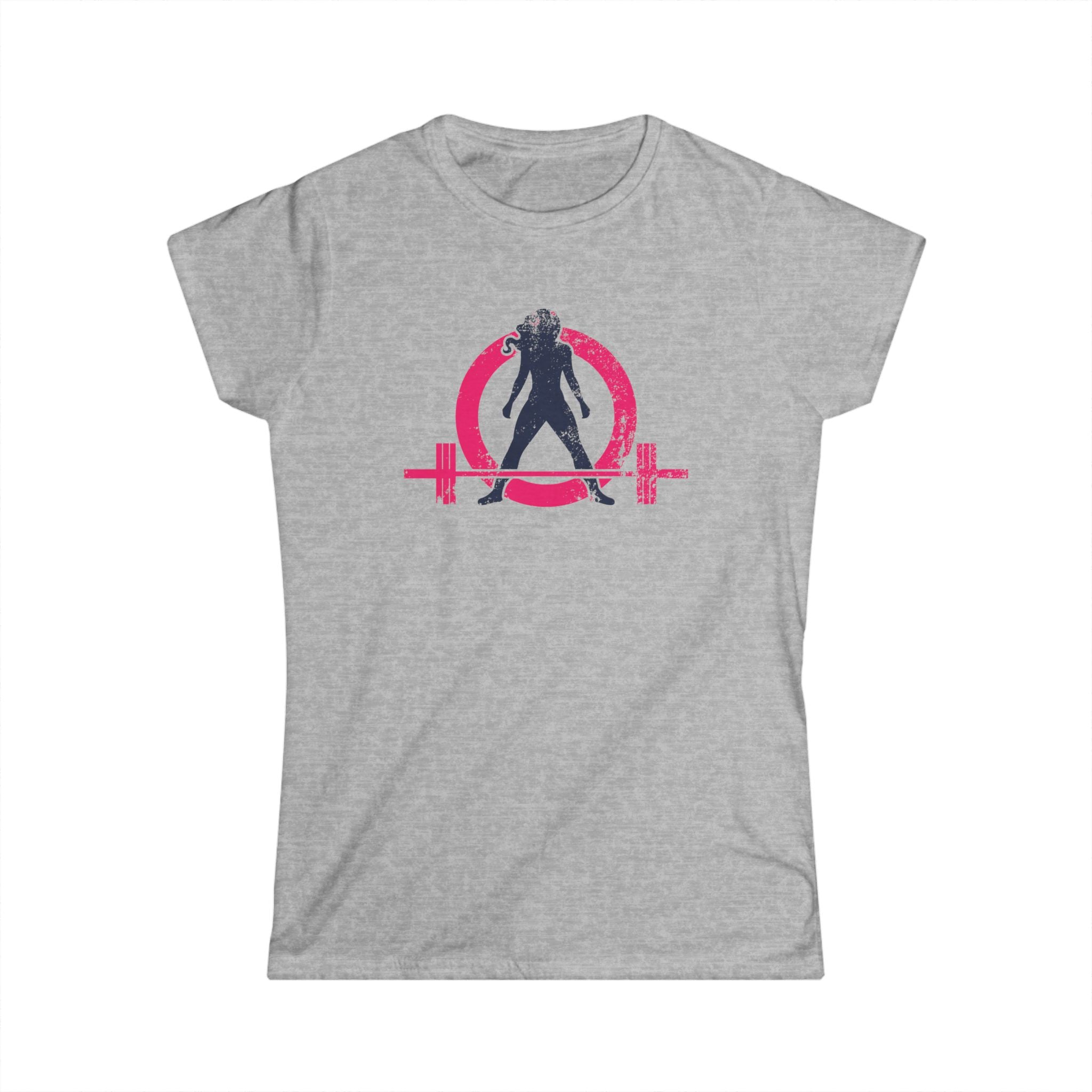 Women's Softstyle Tee - WWLW Distressed Color Logo - Plain Back