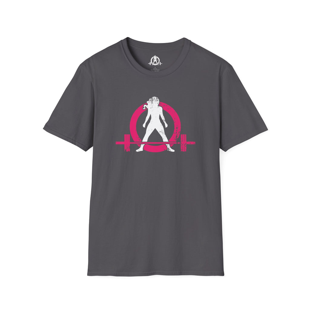 Unisex Softstyle T-Shirt - Color Distressed Logo - Plain Back