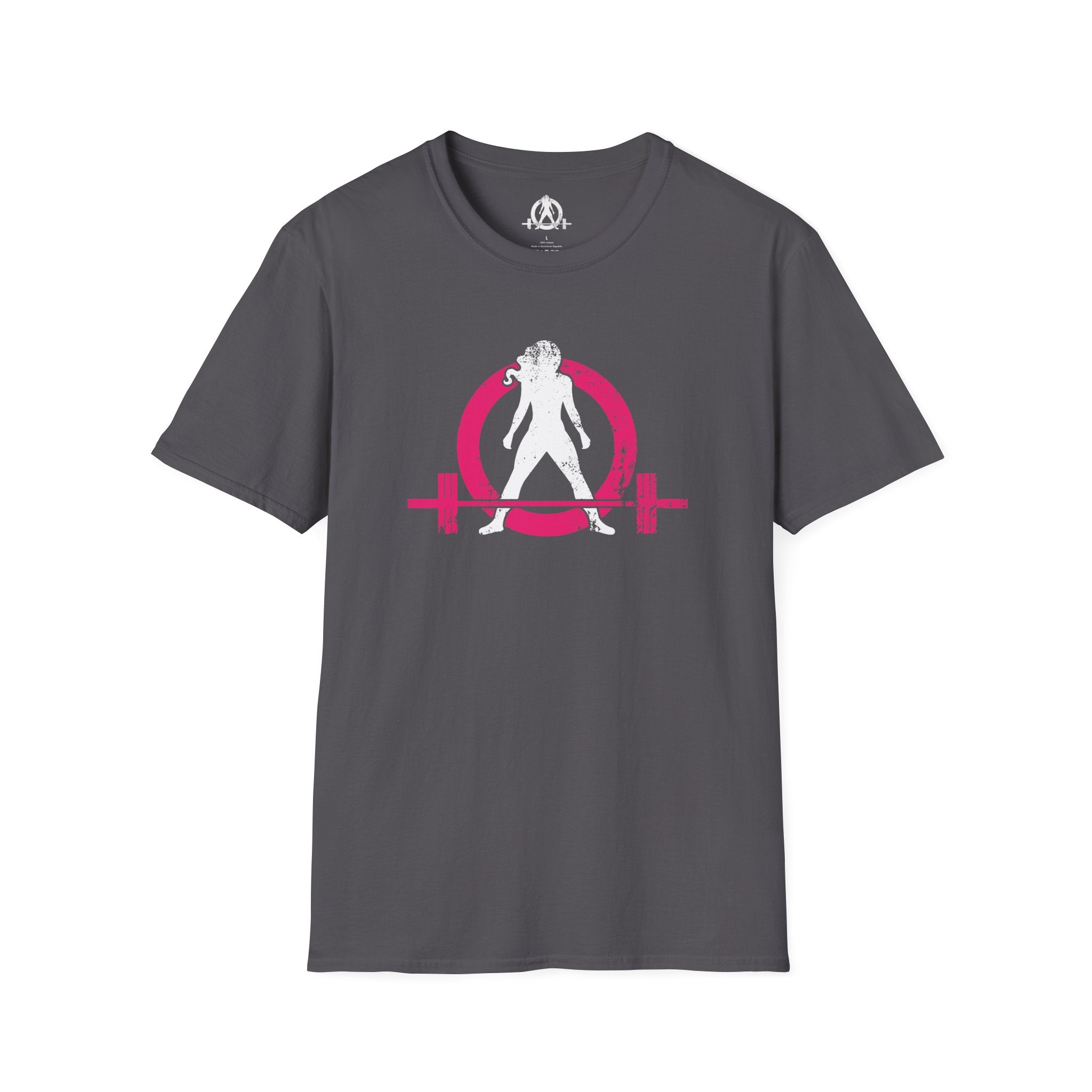 Unisex Softstyle T-Shirt - Color Distressed Logo - Plain Back