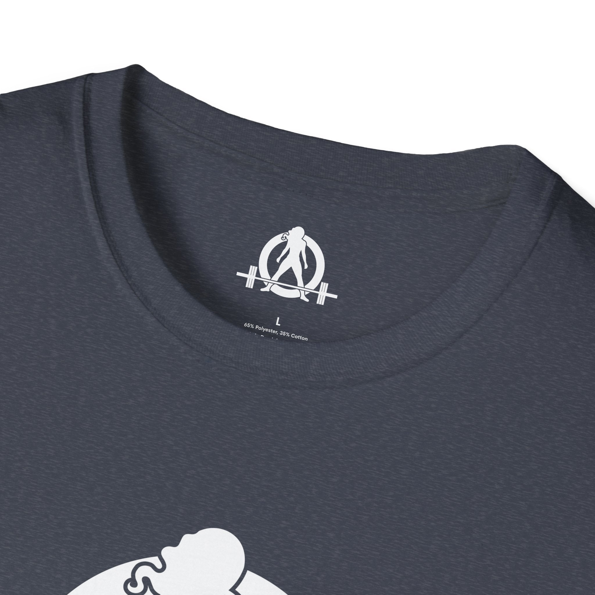 Cardio = Lift Weights Faster - Unisex Softstyle T-Shirt - Logo Front & Back