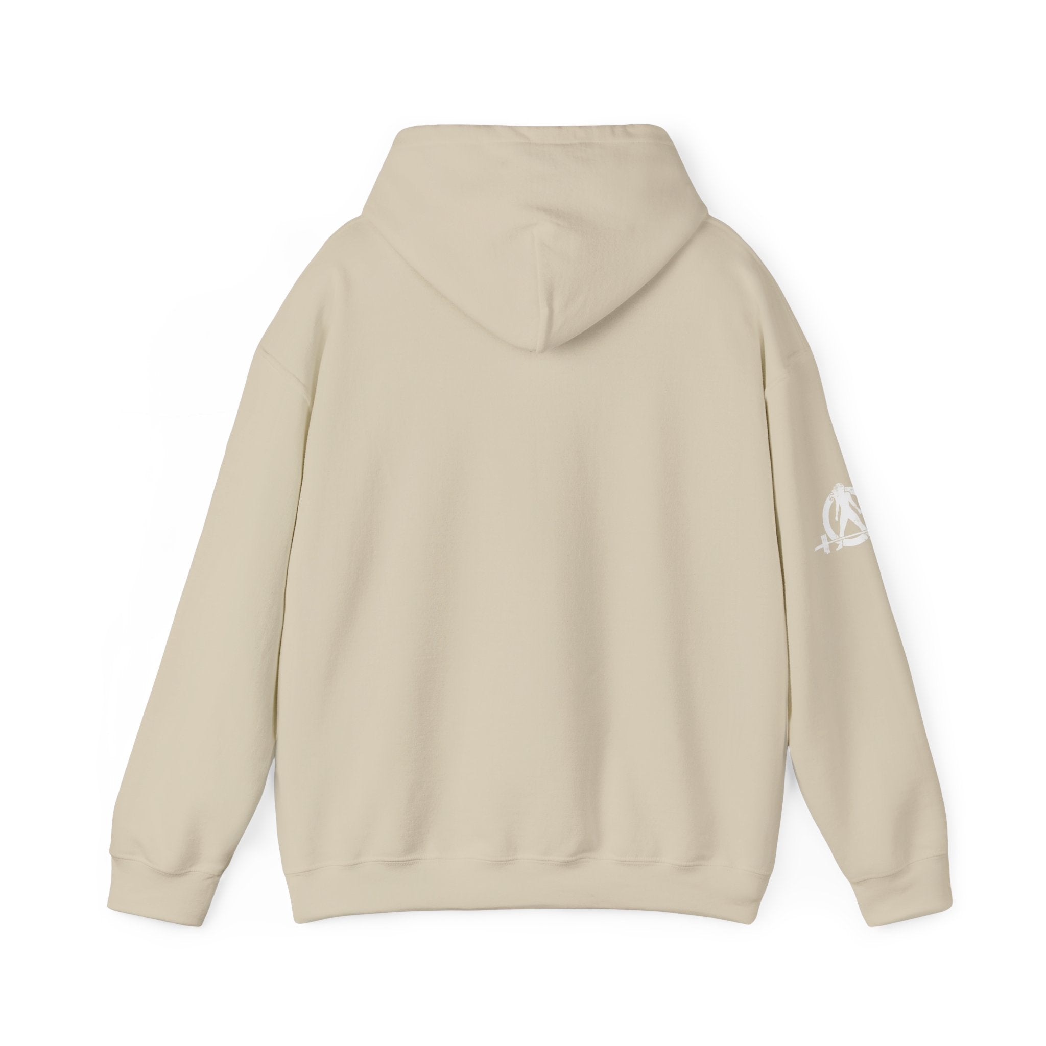 Cardio = Lift Weights Faster - Unisex Heavy Blend Hooded Sweatshirt - White Logo on Front