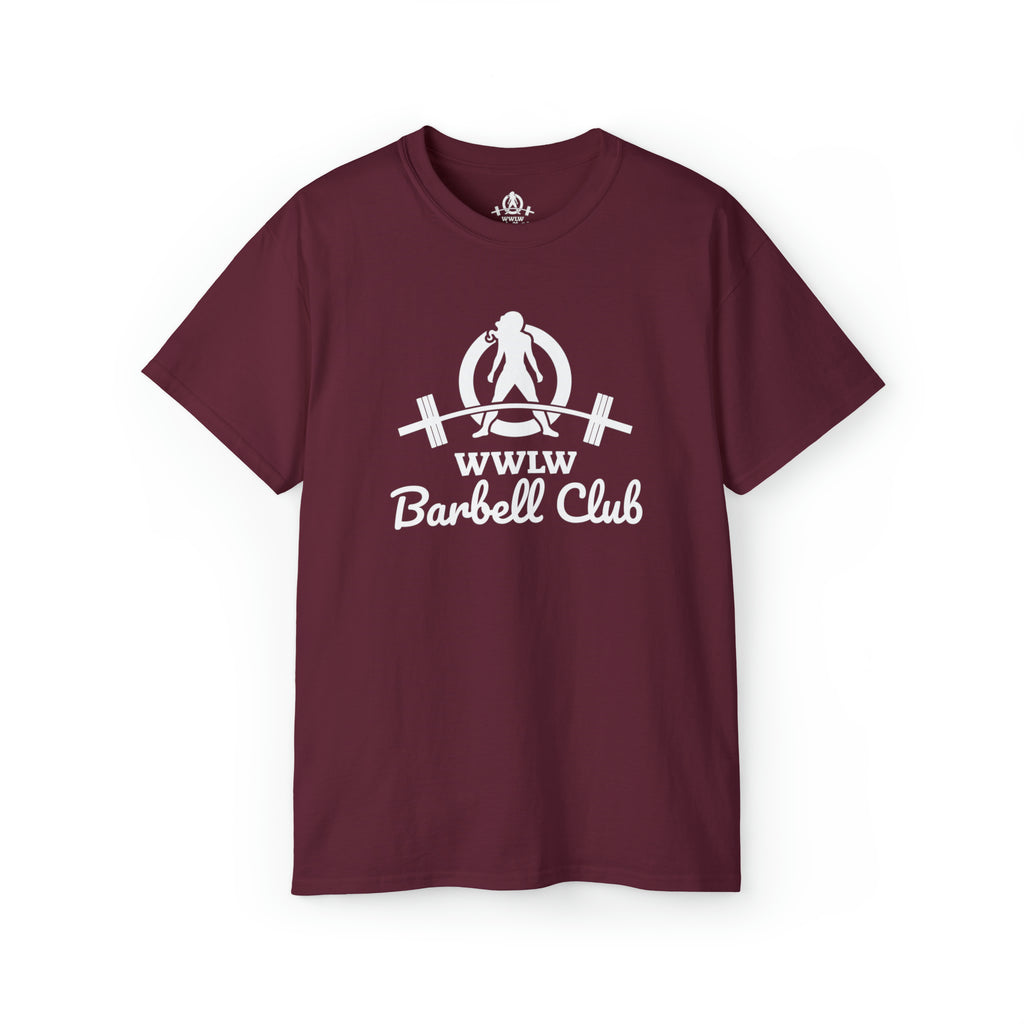Barbell Club - Unisex Ultra Cotton Tee - White Logo