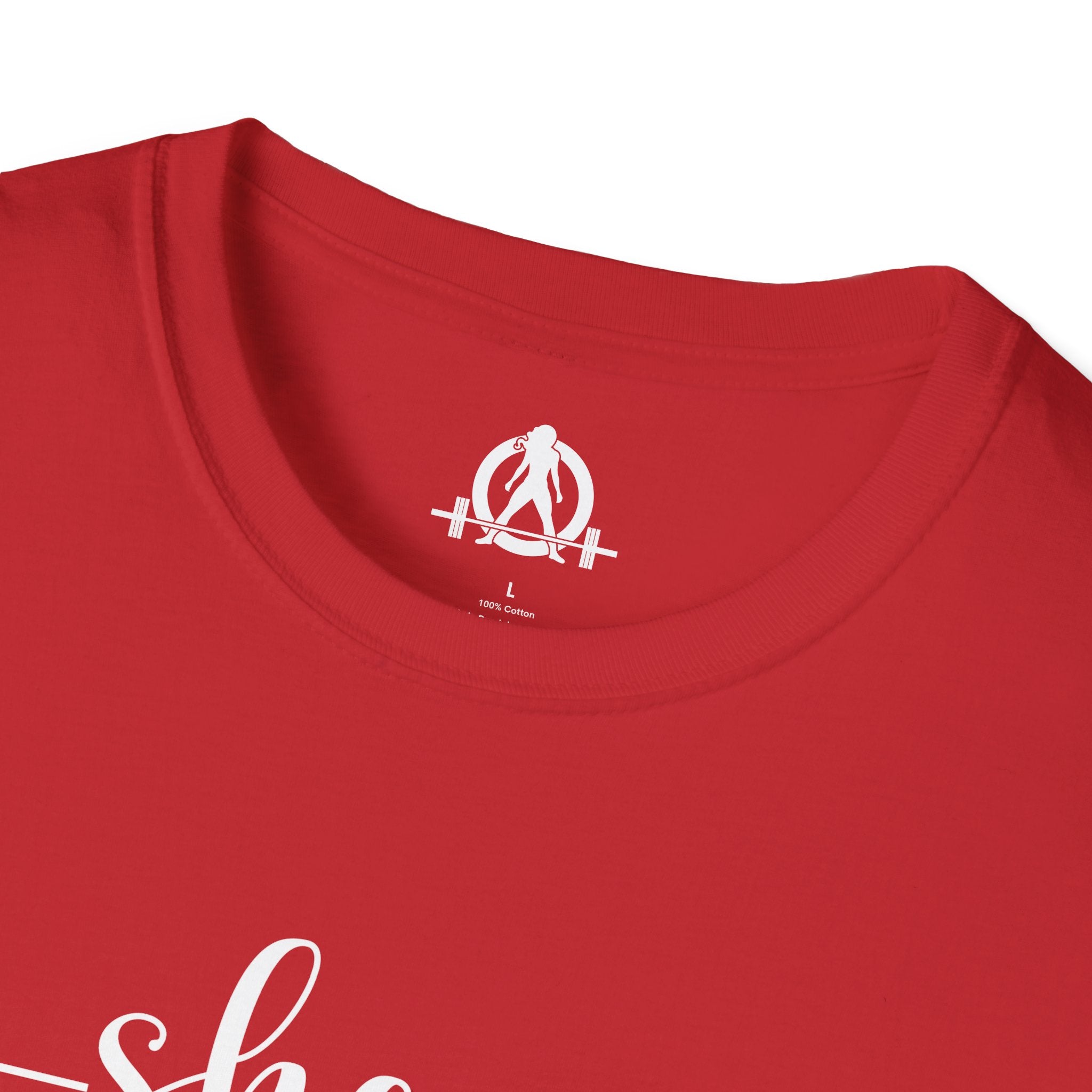 She Is STRONG - Unisex Softstyle T-Shirt - Front White Print