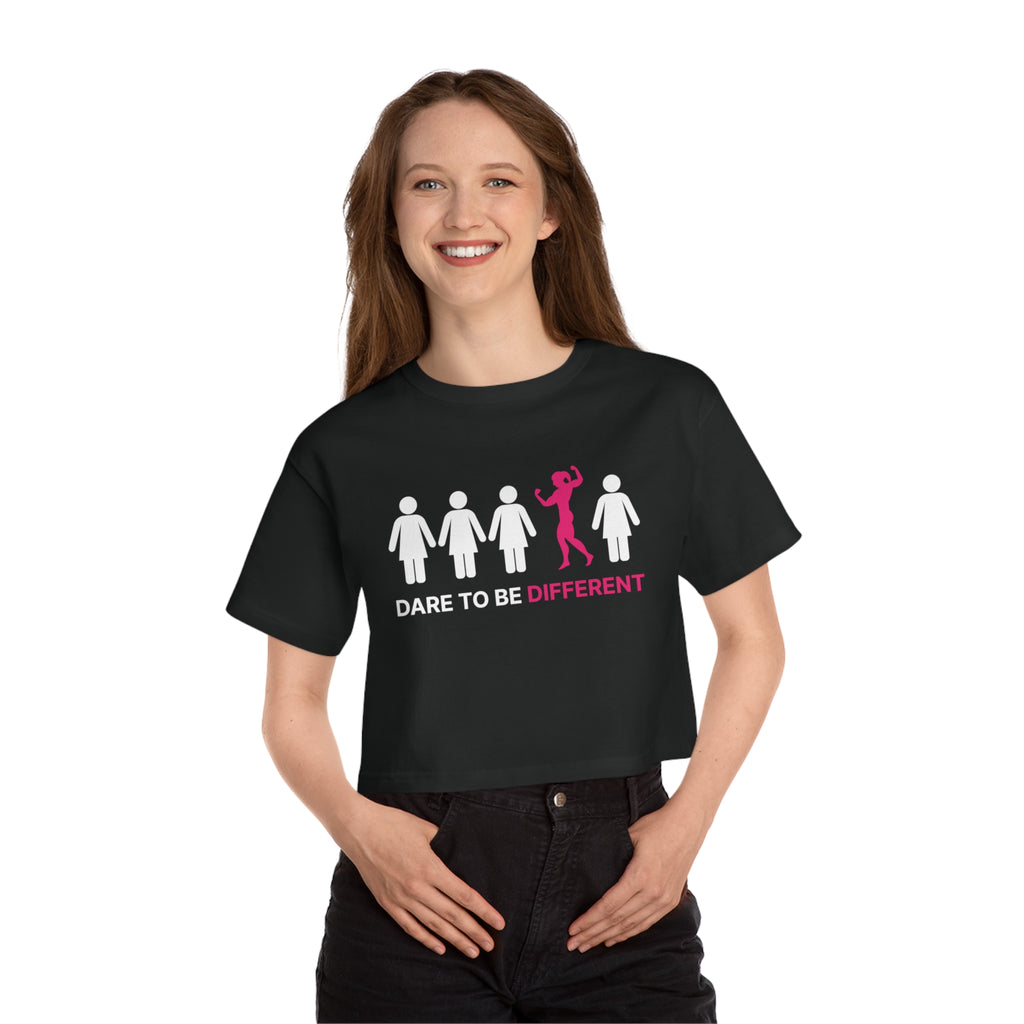 Dare To Be Different - Flex - Champion Women's Heritage Cropped T-Shirt