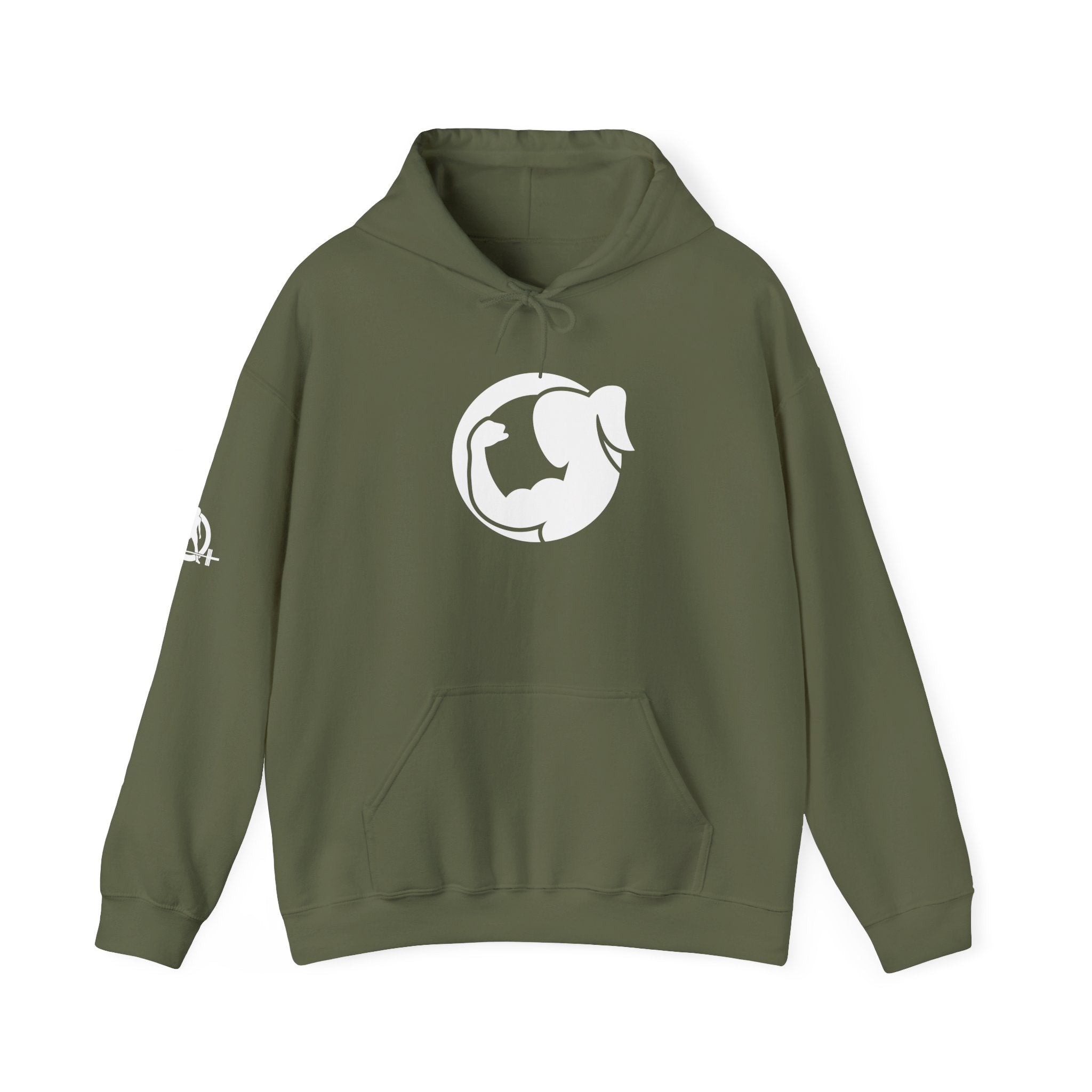 Strong Her – Unisex Heavy Blend™ Hooded Sweatshirt (White Logo) 💪