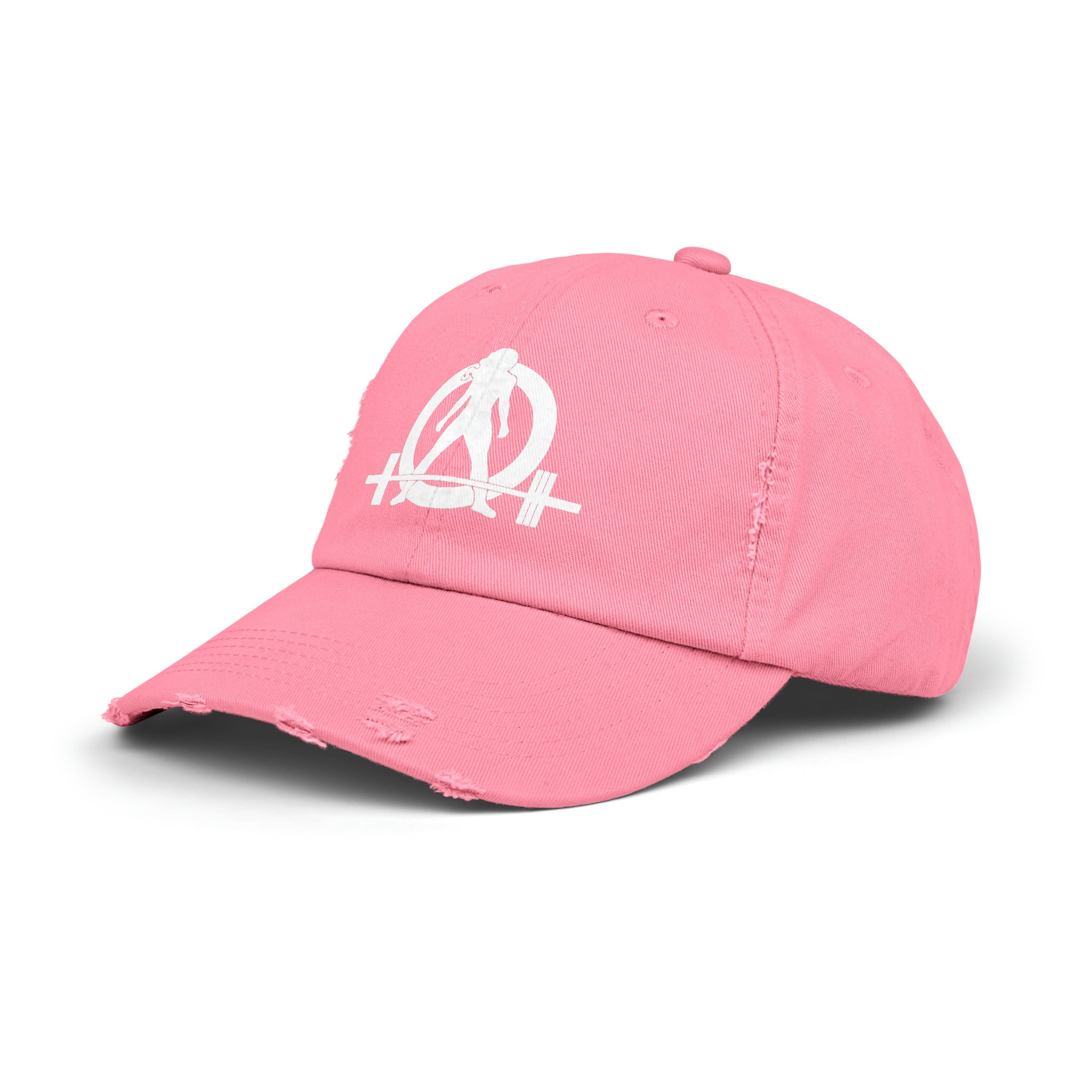 Unisex Distressed Cap - White Distressed Logo