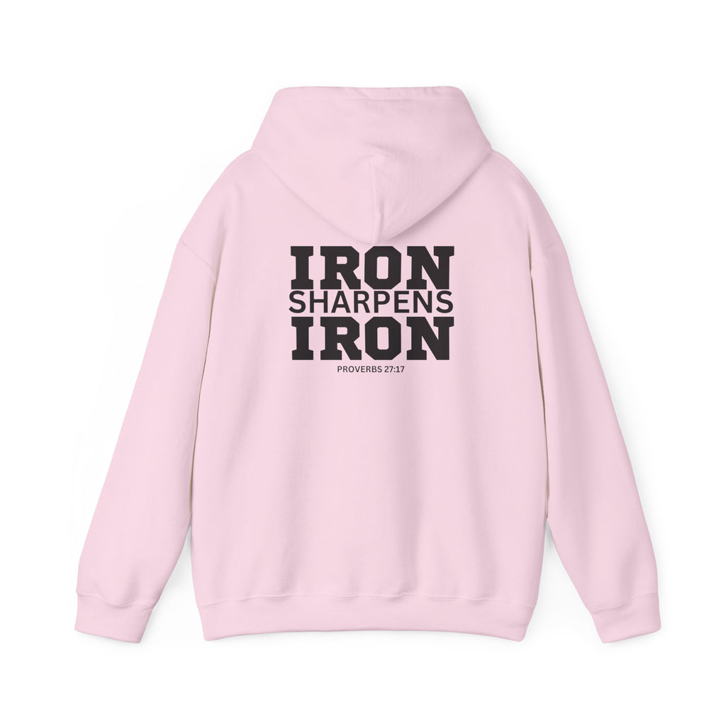Iron Sharpens Iron - Unisex Heavy Blend Hooded Sweatshirt - Black Logo