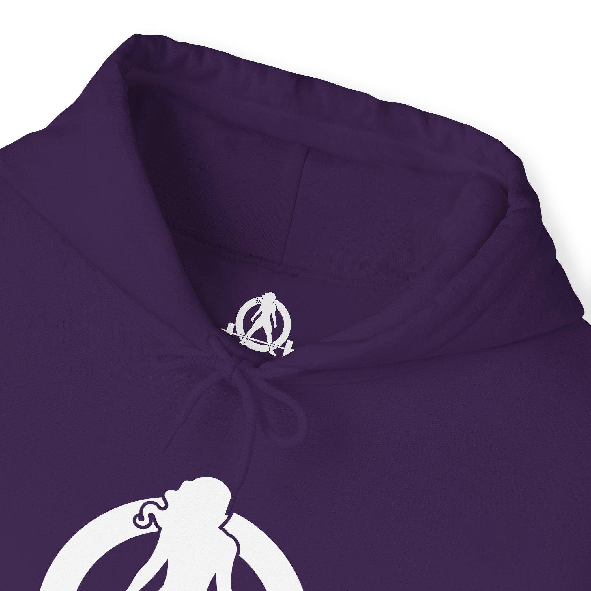 Cardio = Lift Weights Faster - Unisex Heavy Blend Hooded Sweatshirt - White Print on Front & Back