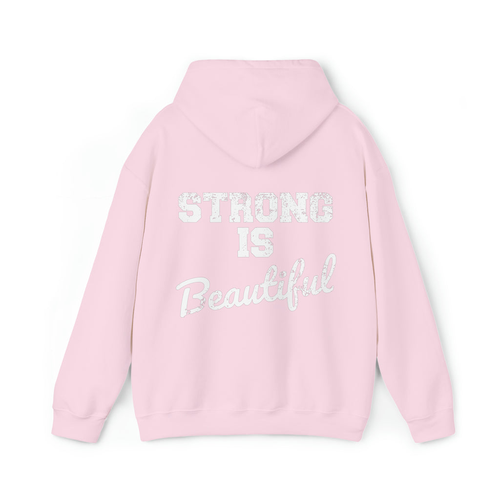 Pride Color Logo - Strong Is Beautiful - Unisex Heavy Blend Hooded Sweatshirt