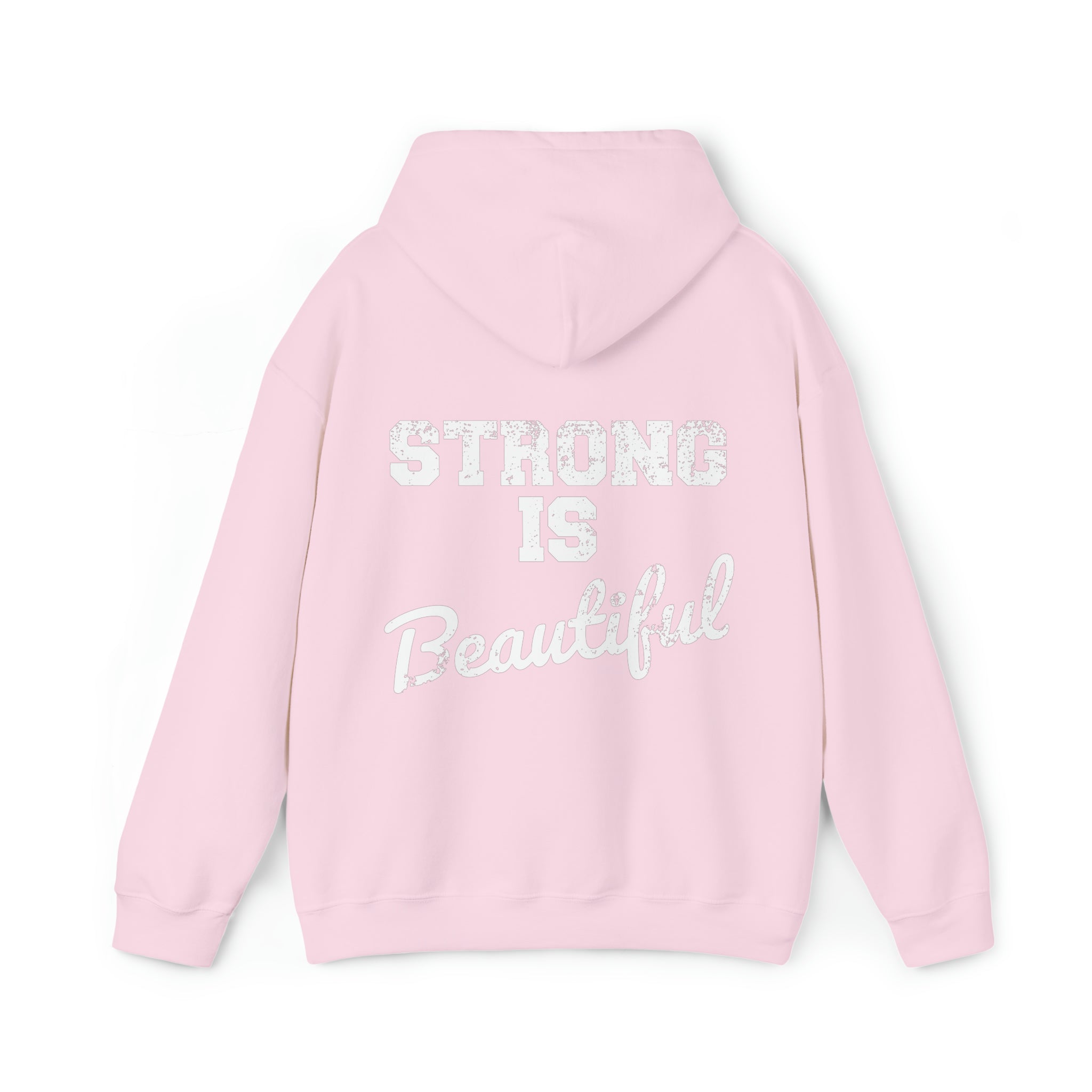 Pride Color Logo - Strong Is Beautiful - Unisex Heavy Blend Hooded Sweatshirt