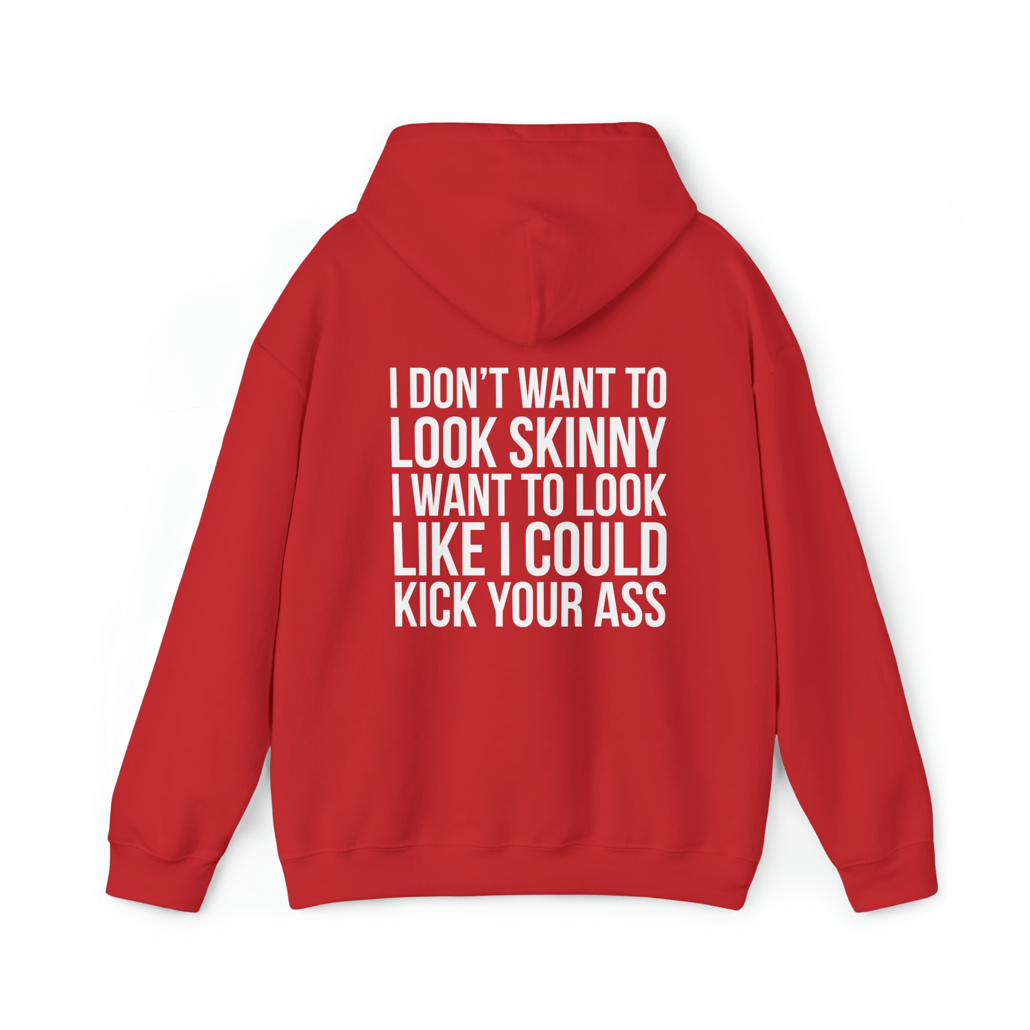 Kick Your Ass - Classic Logo White - Unisex Heavy Blend Hooded Sweatshirt (BEST SELLER)