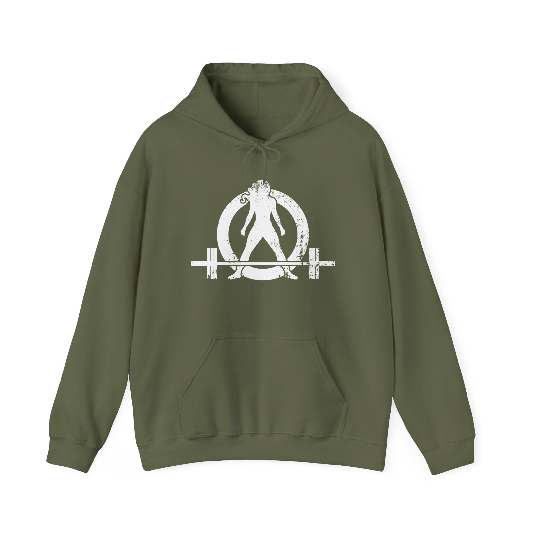 Distressed Logo - Unisex Heavy Blend Hooded Sweatshirt - White Logo  (BEST SELLER)