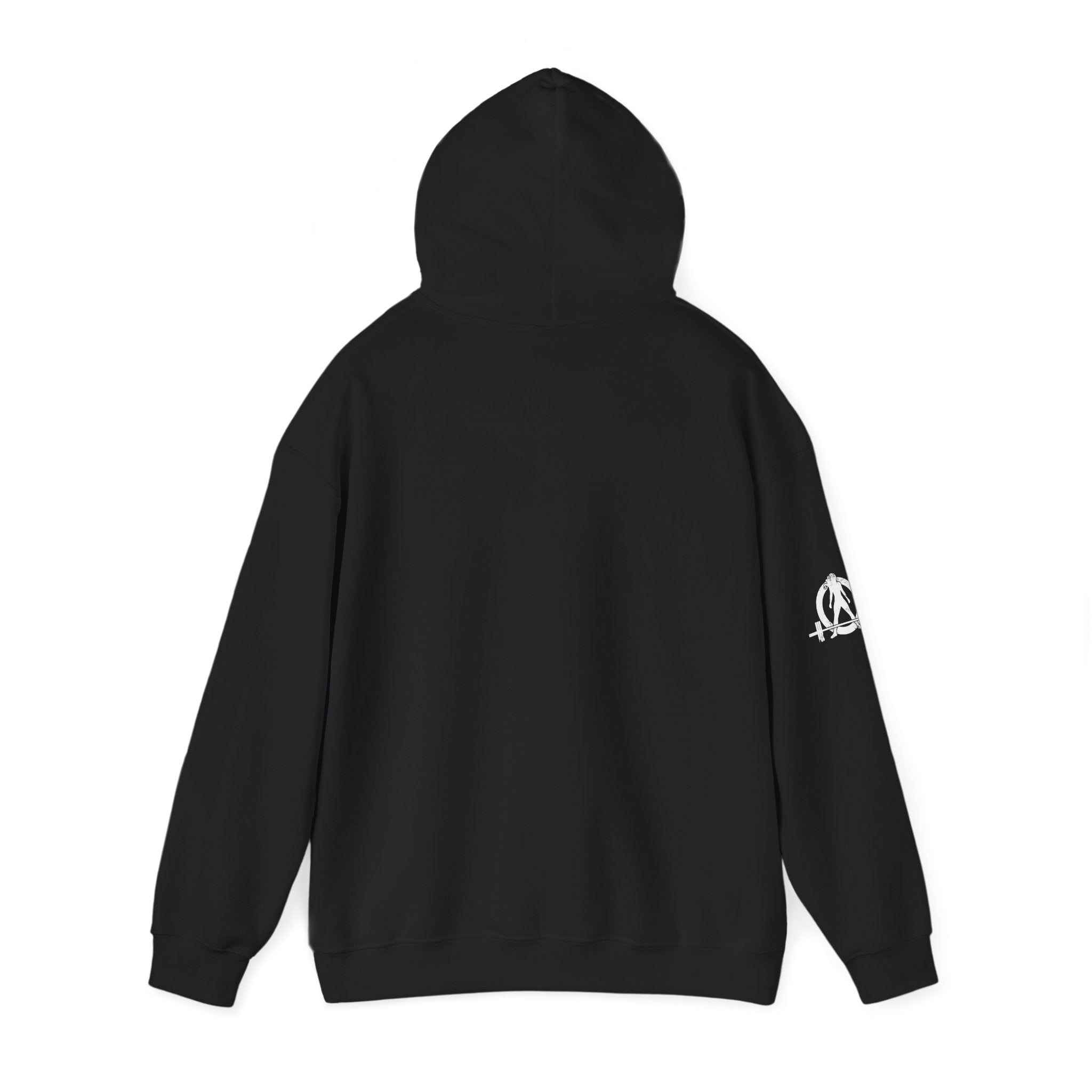 Lift Like.A Girl - Unisex Heavy Blend Hooded Sweatshirt - White Logo on Front & Right Sleeve