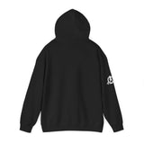 Lift Like.A Girl - Unisex Heavy Blend Hooded Sweatshirt - White Logo on Front & Right Sleeve