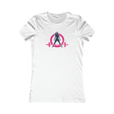 Distressed - Women's Favorite Tee - Inverted Color Distressed Logo