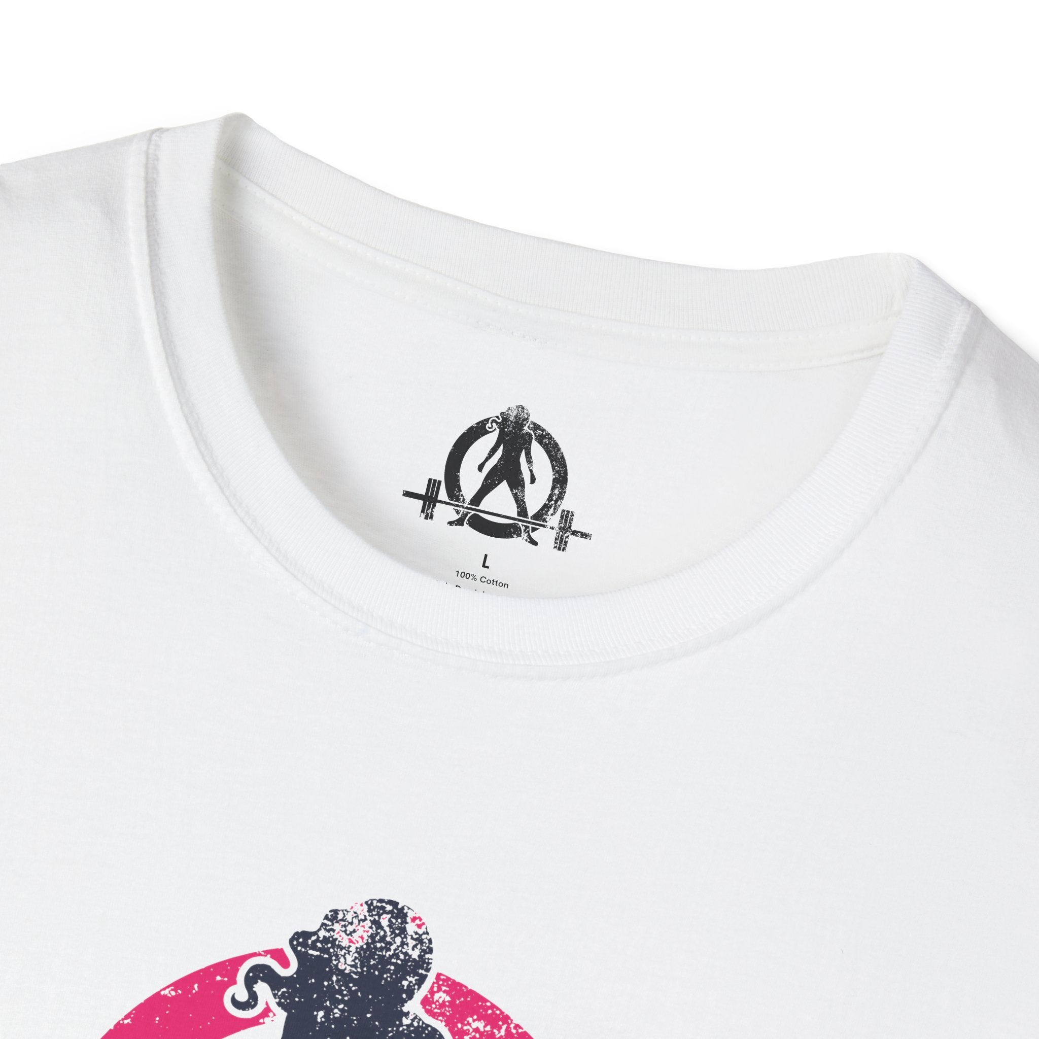 Unisex Softstyle T-Shirt - Inverted Color Distressed Logo - Plain Back (BEST SELLER)