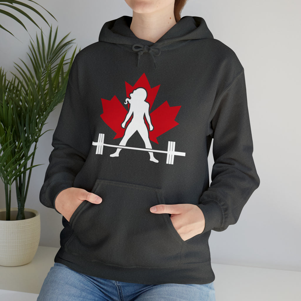 Unisex Heavy Blend Hooded Sweatshirt - Canada Dark Logo - Plain Back