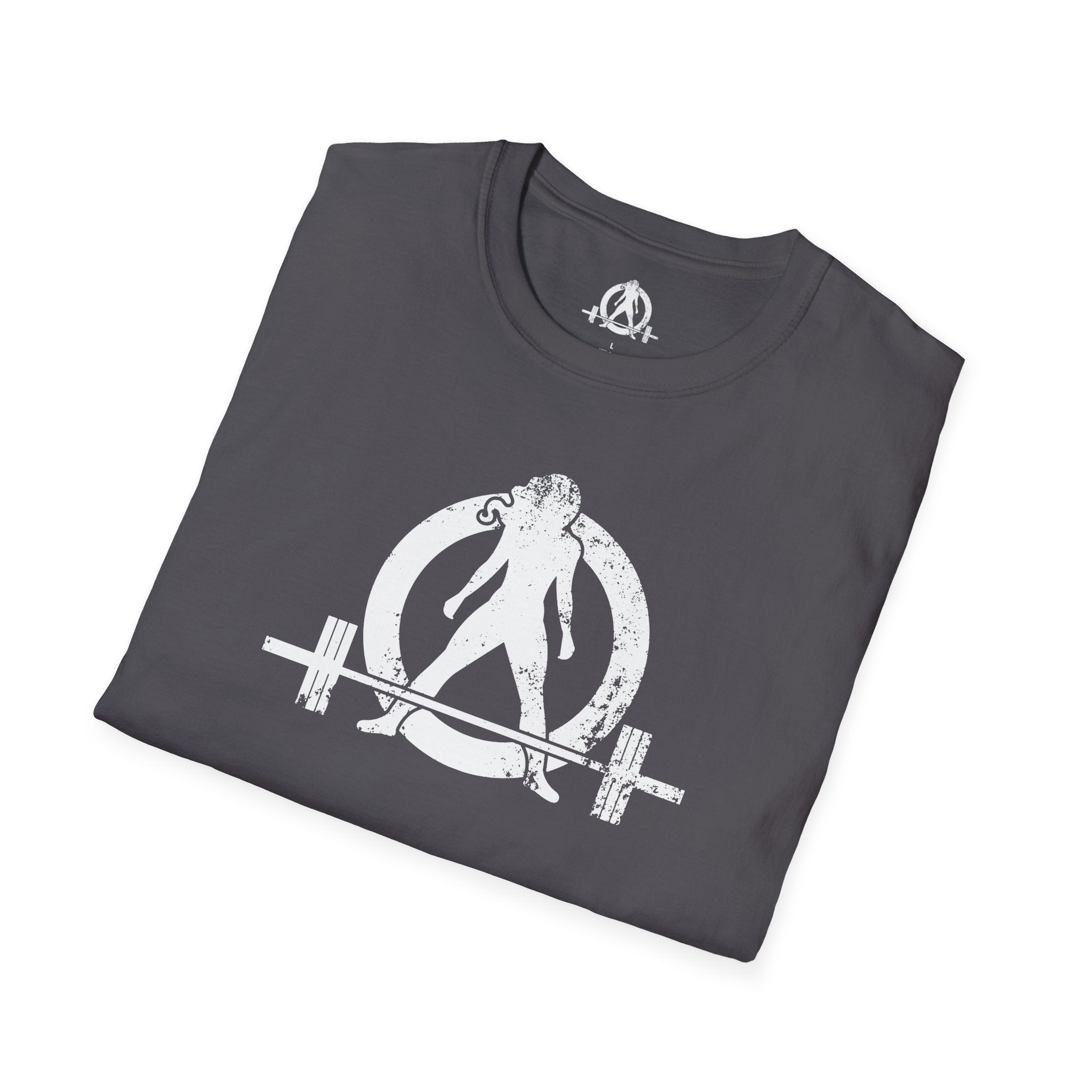 Unisex Softstyle T-Shirt - White Distressed Logo - Plain Back (BEST SELLER)