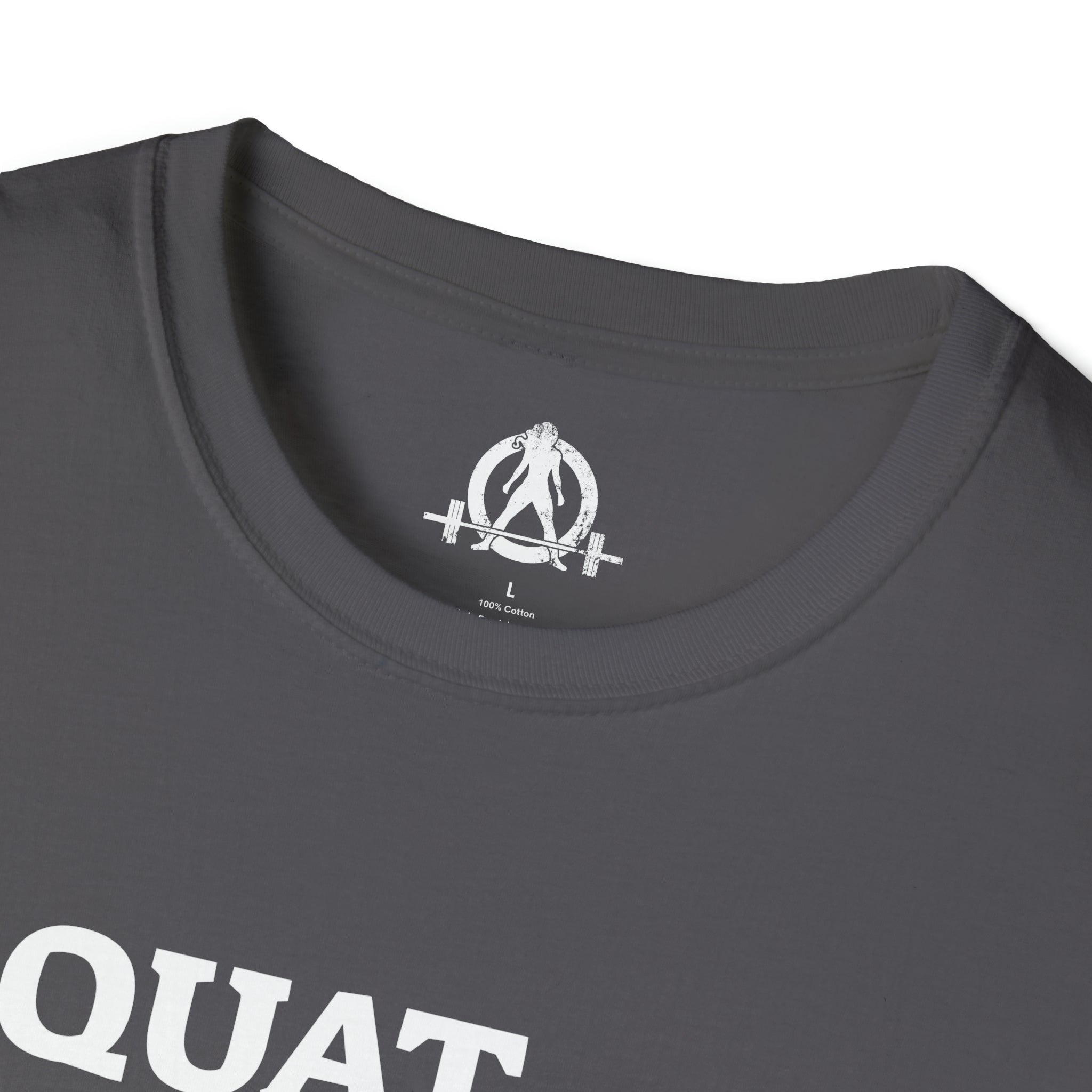 Squat Bench Deadlift Repeat - Unisex Softstyle T-Shirt - Black & Pink - Plain Back