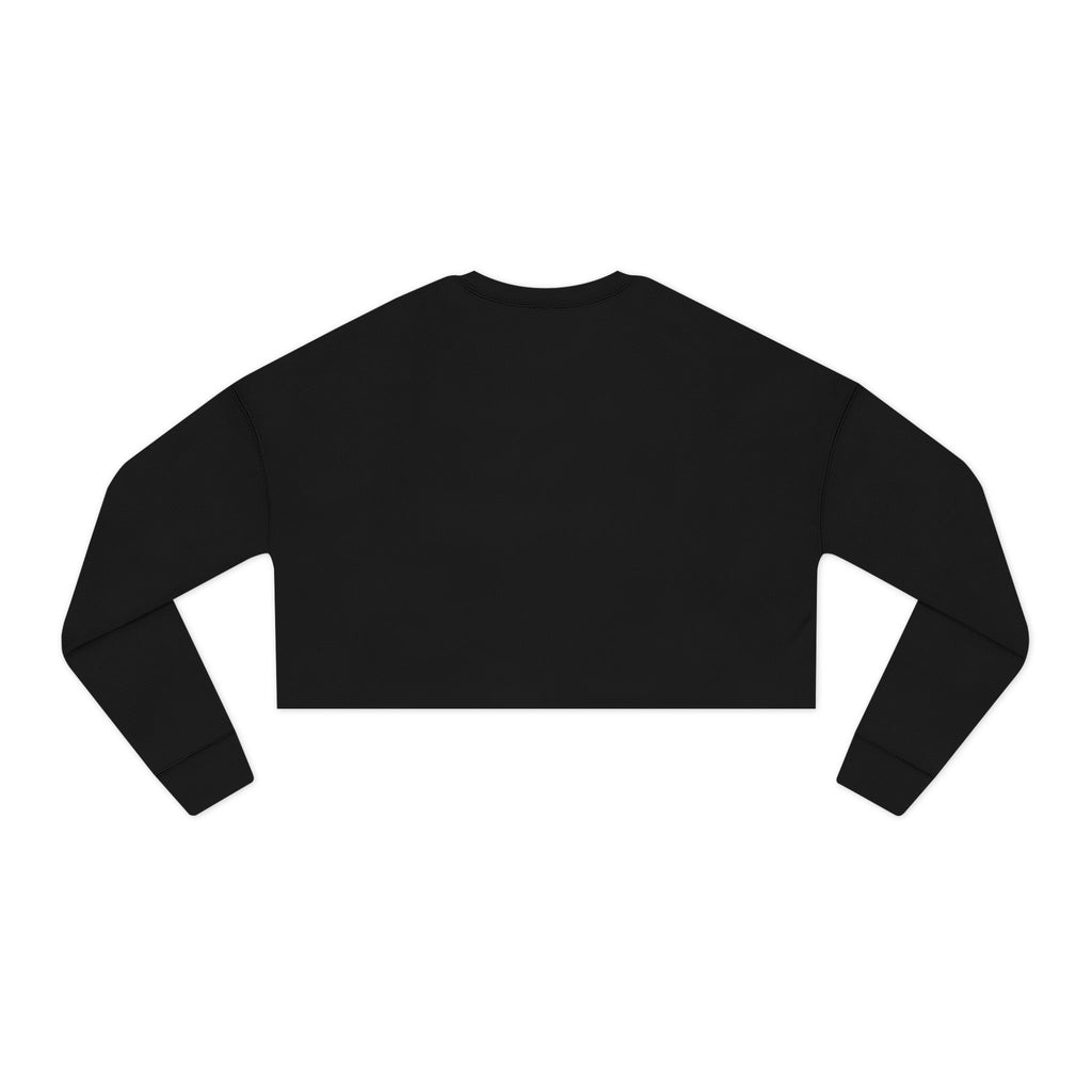 Women's Cropped Sweatshirt - Classic Logo - Plain Back
