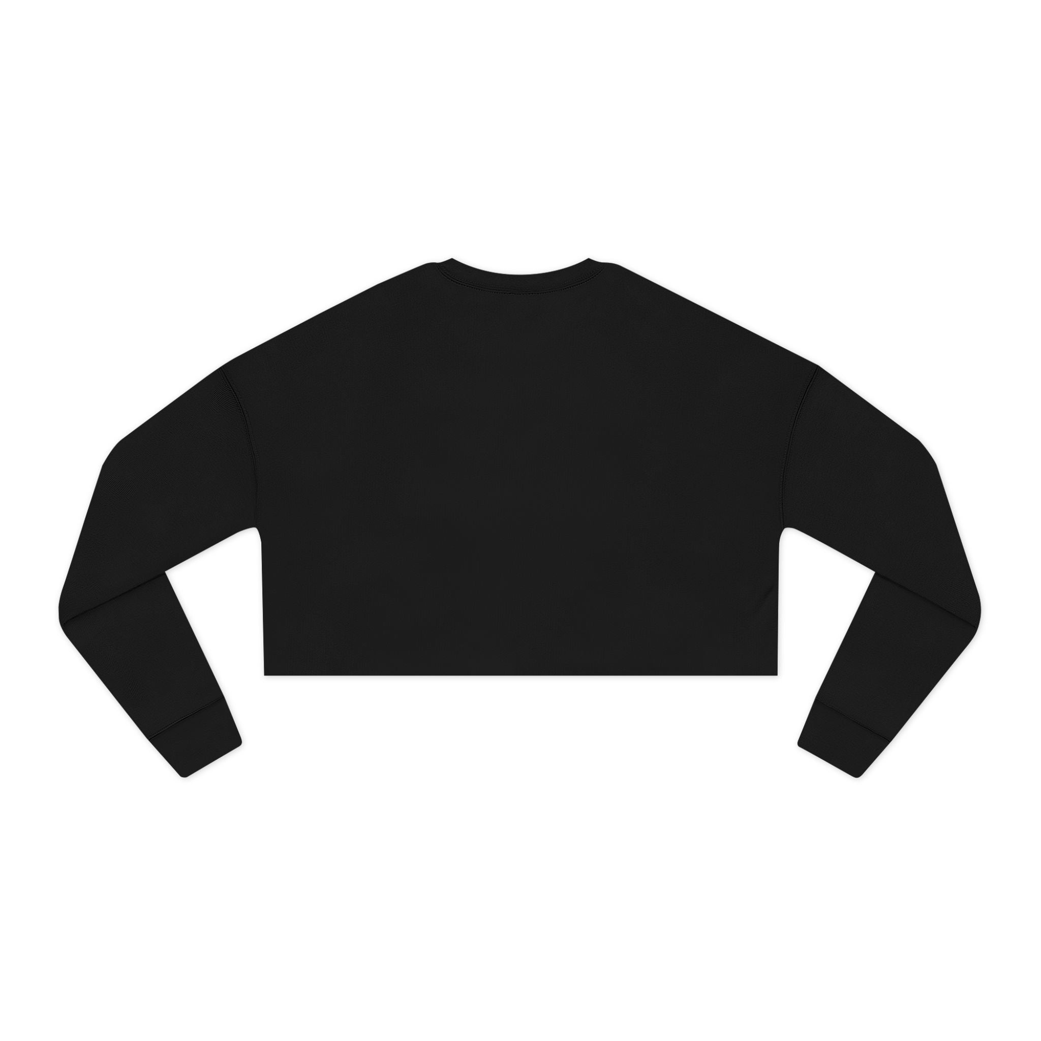 Women's Cropped Sweatshirt - Classic Logo - Plain Back