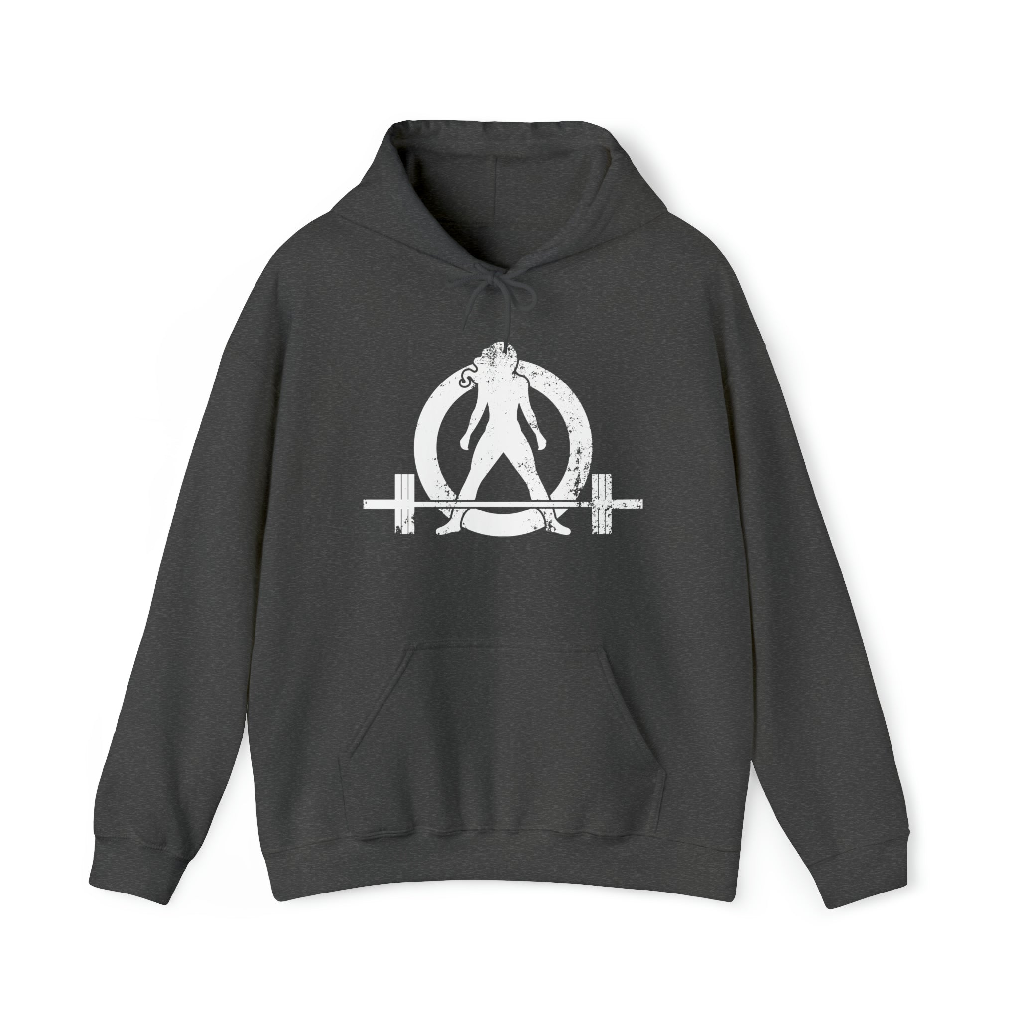 I Could Deadlift You. - Unisex Heavy Blend Hooded Sweatshirt - White Logo on Back
