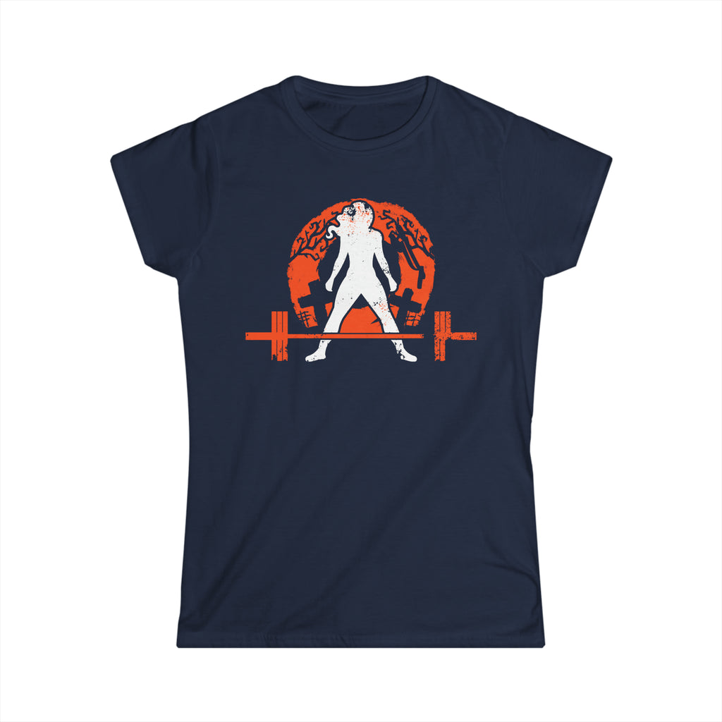 Halloween Graveyard - Dark Logo  - Women's Softstyle Tee