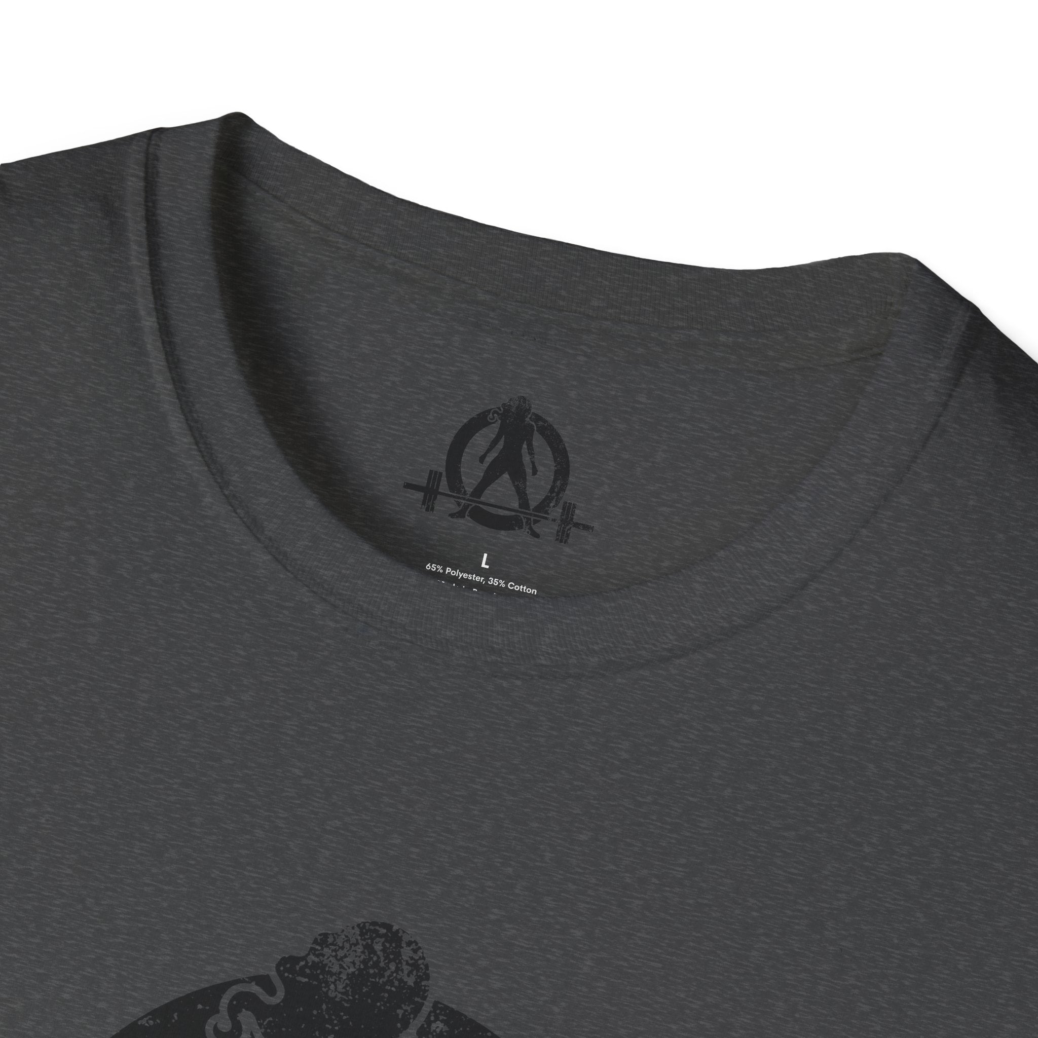 Unisex Softstyle T-Shirt - Black Distressed Logo - Plain Back (BEST SELLER)