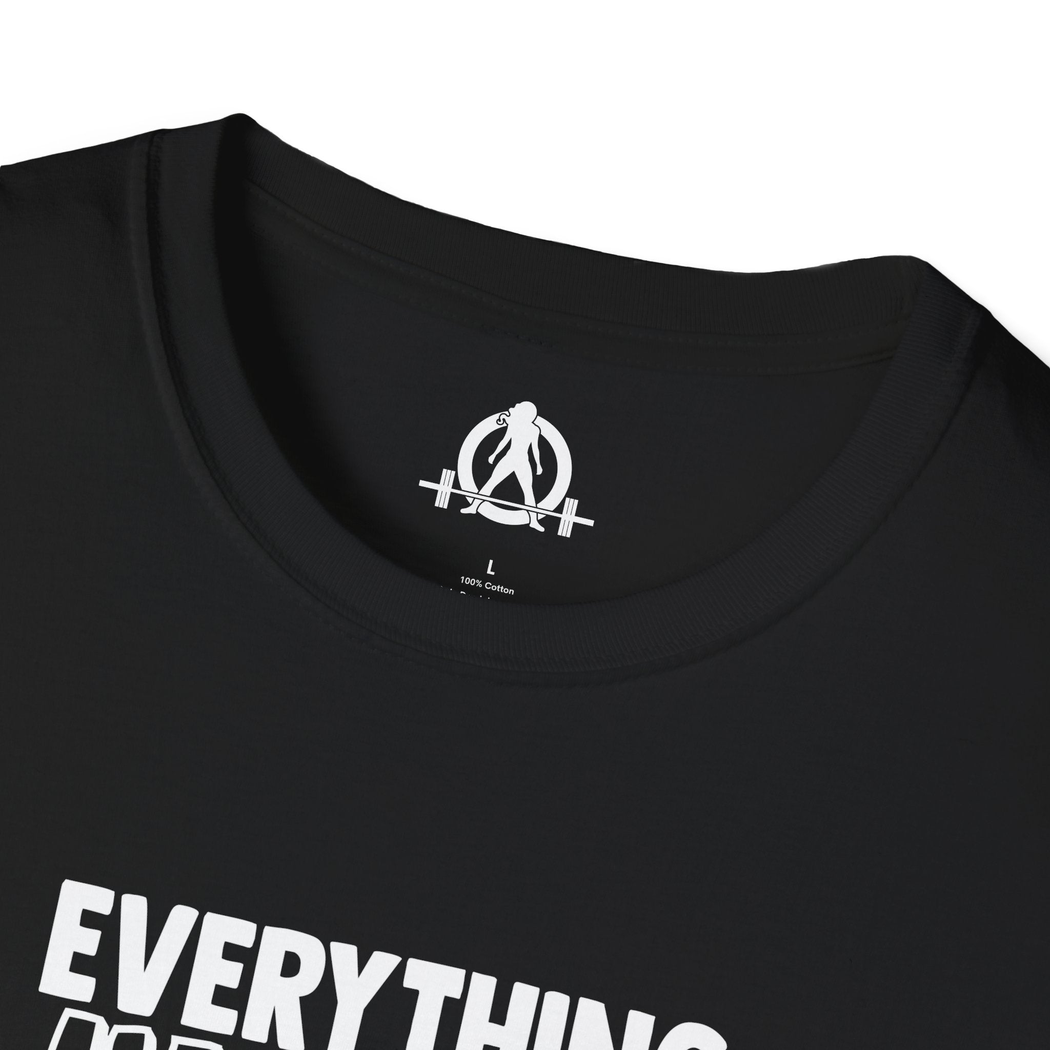 Everything Hurts & I'm Hungry  - Unisex Softstyle T-Shirt - Print on Front Plain Back
