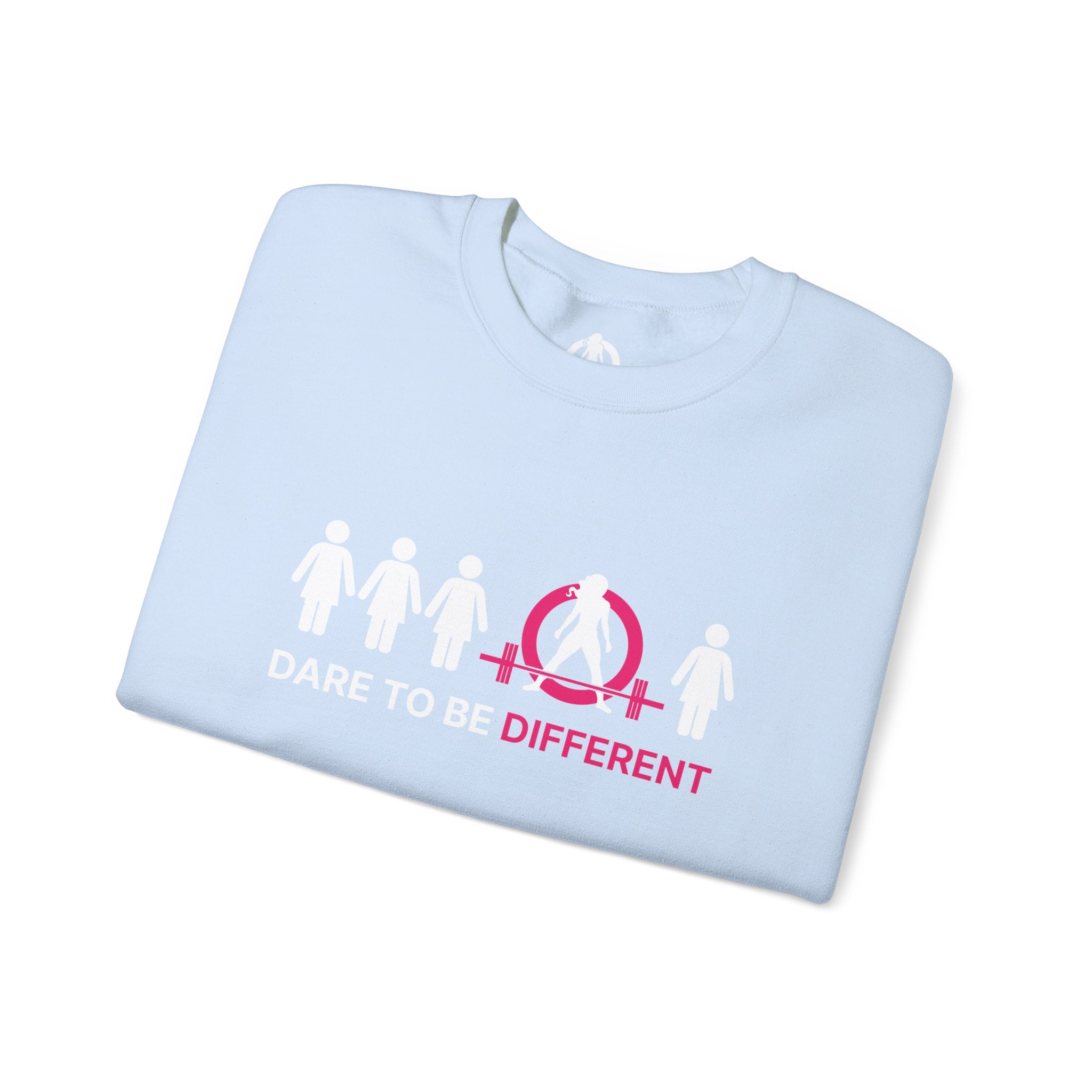 Dare To Be Different - Deadlift - Unisex Heavy Blend™ Crewneck Sweatshirt - Front  Logo