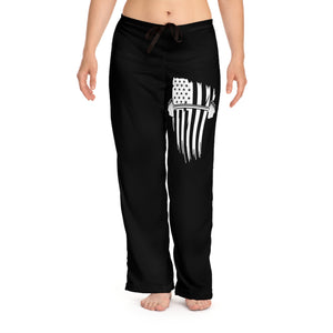 USA Barbell - Women's Pajama Pants (AOP) - White Logo