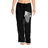 USA Barbell - Women's Pajama Pants (AOP) - White Logo