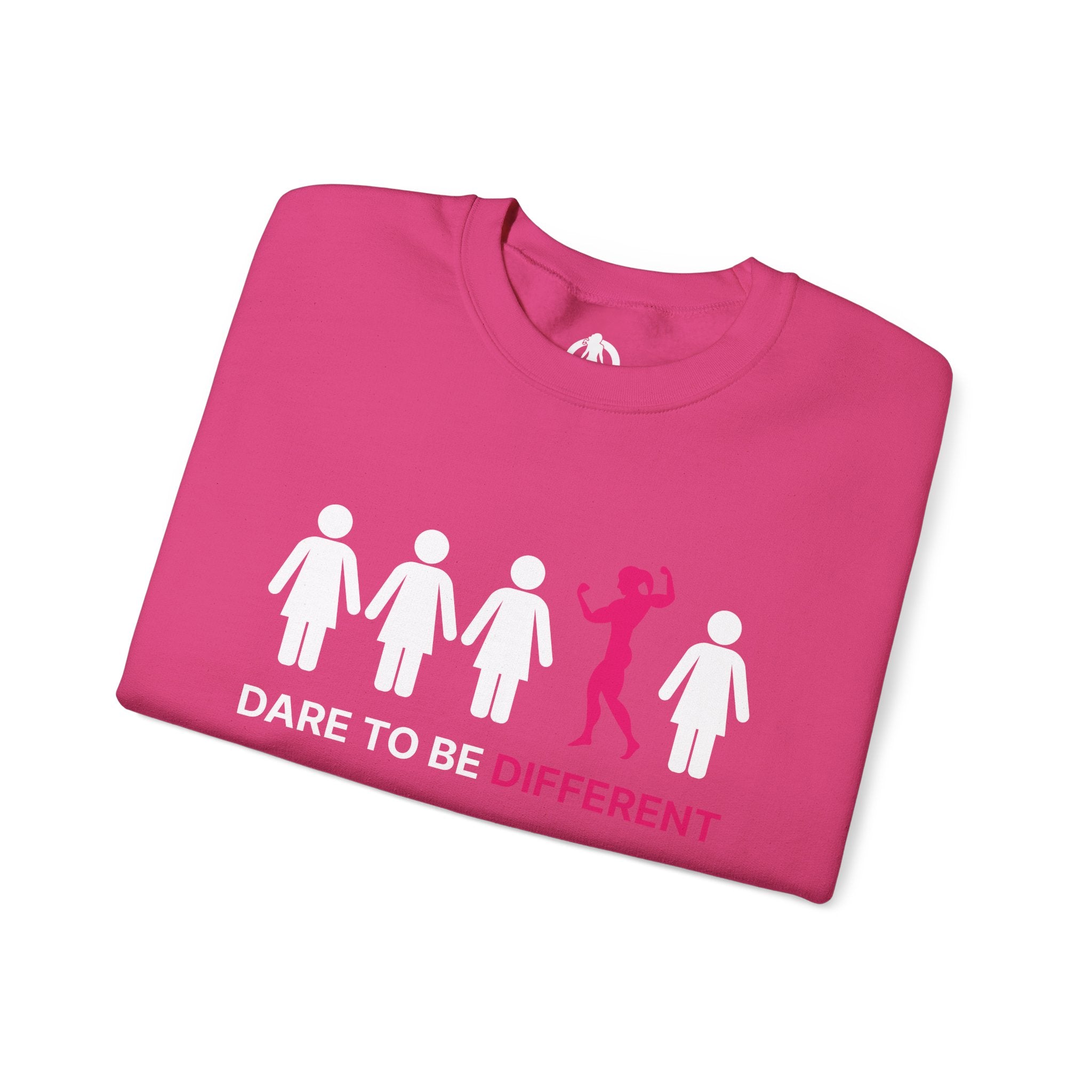 Dare To Be Different - Flex - Unisex Heavy Blend™ Crewneck Sweatshirt - Front  Logo
