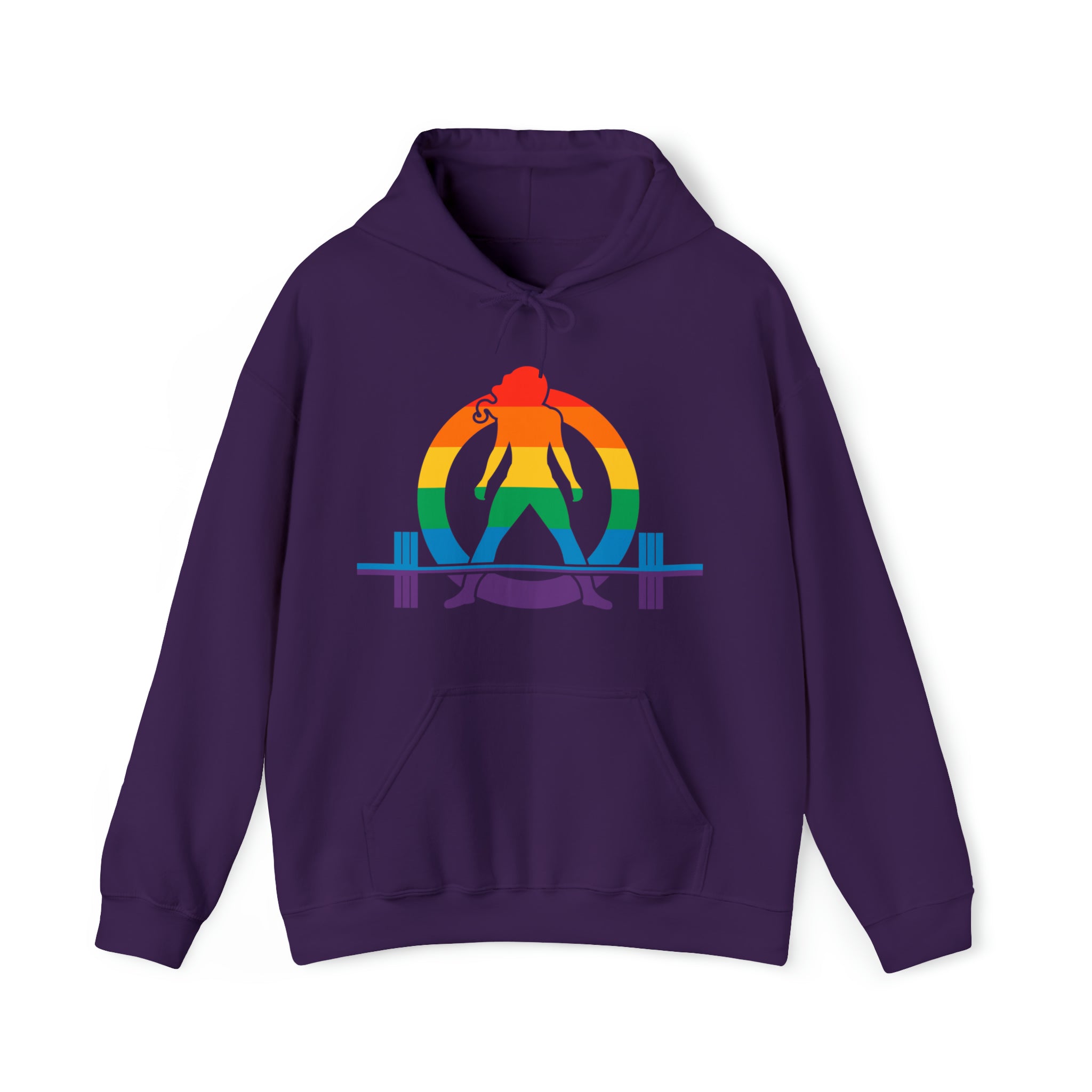 Pride Color Logo - Strong Is Beautiful - Unisex Heavy Blend Hooded Sweatshirt