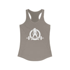 Kick Your Ass - Classic White Logo - Ideal Racerback Tank